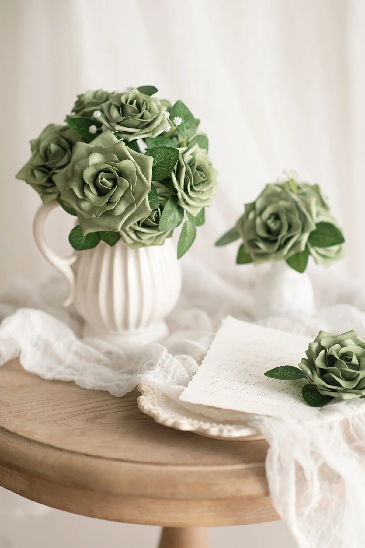 2.5” & 3.5" Mixed Foam Avalanche Rose with Stem | Clearance - Image 3