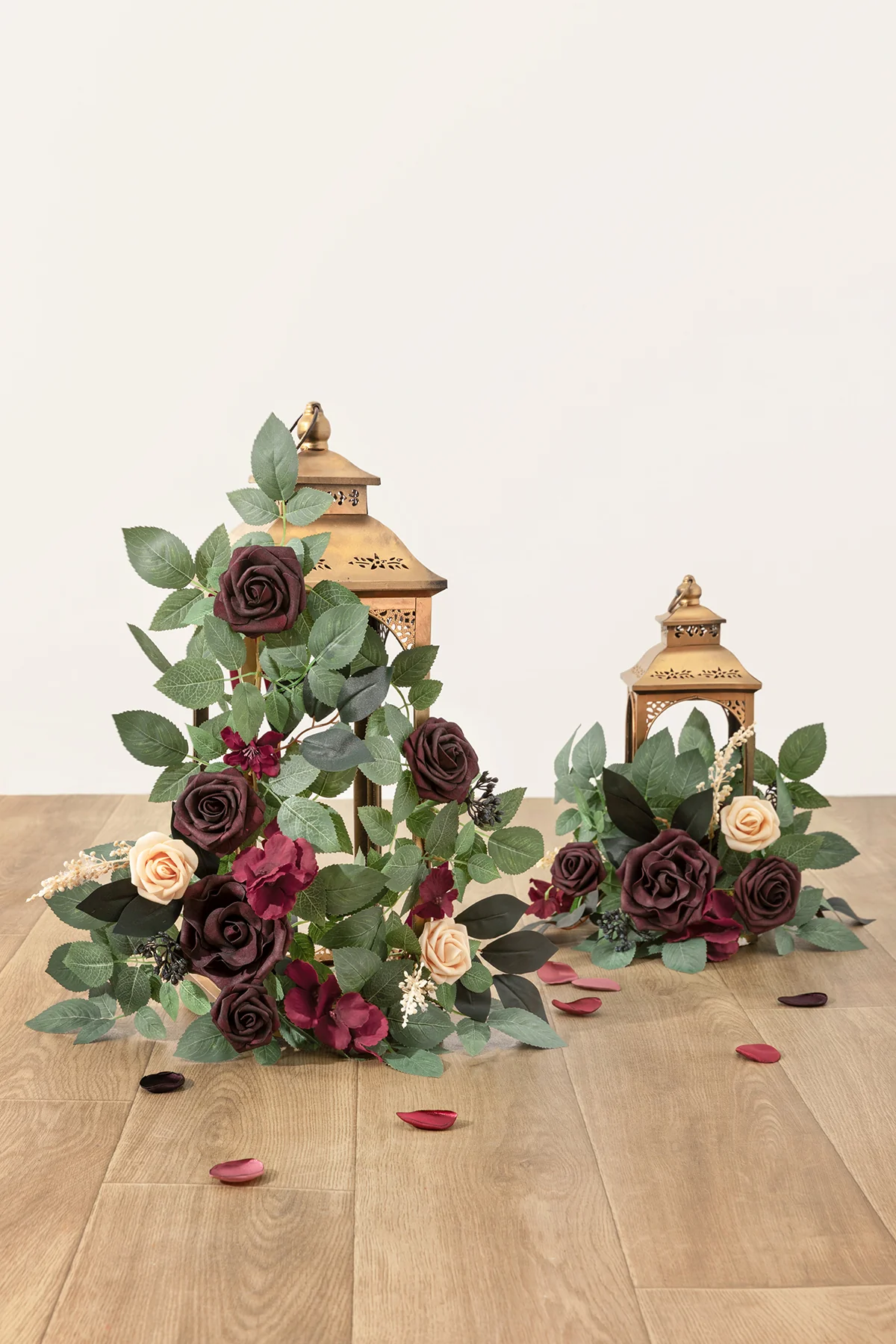 2ft Flower Garlands in Black Baccara
