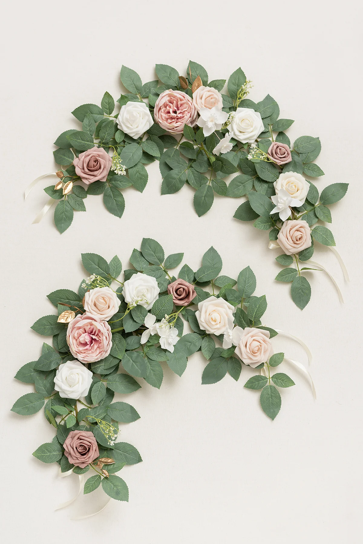 2ft Flower Garlands in Dusty Rose & Cream | Clearance - Image 4