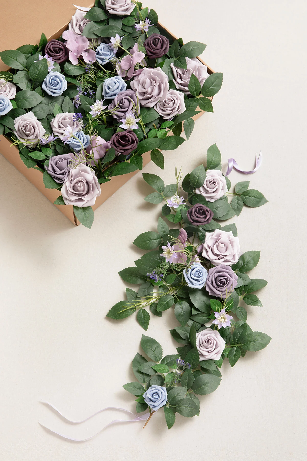 2ft Flower Garlands in Ethereal Purple Dream | Clearance - Image 4