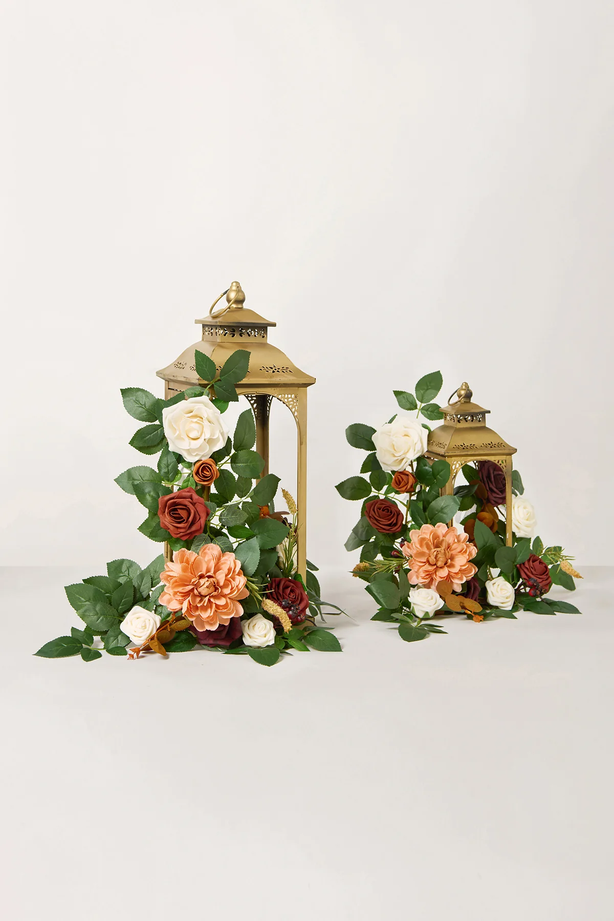 2ft Flower Garlands in Sunset Terracotta | Clearance