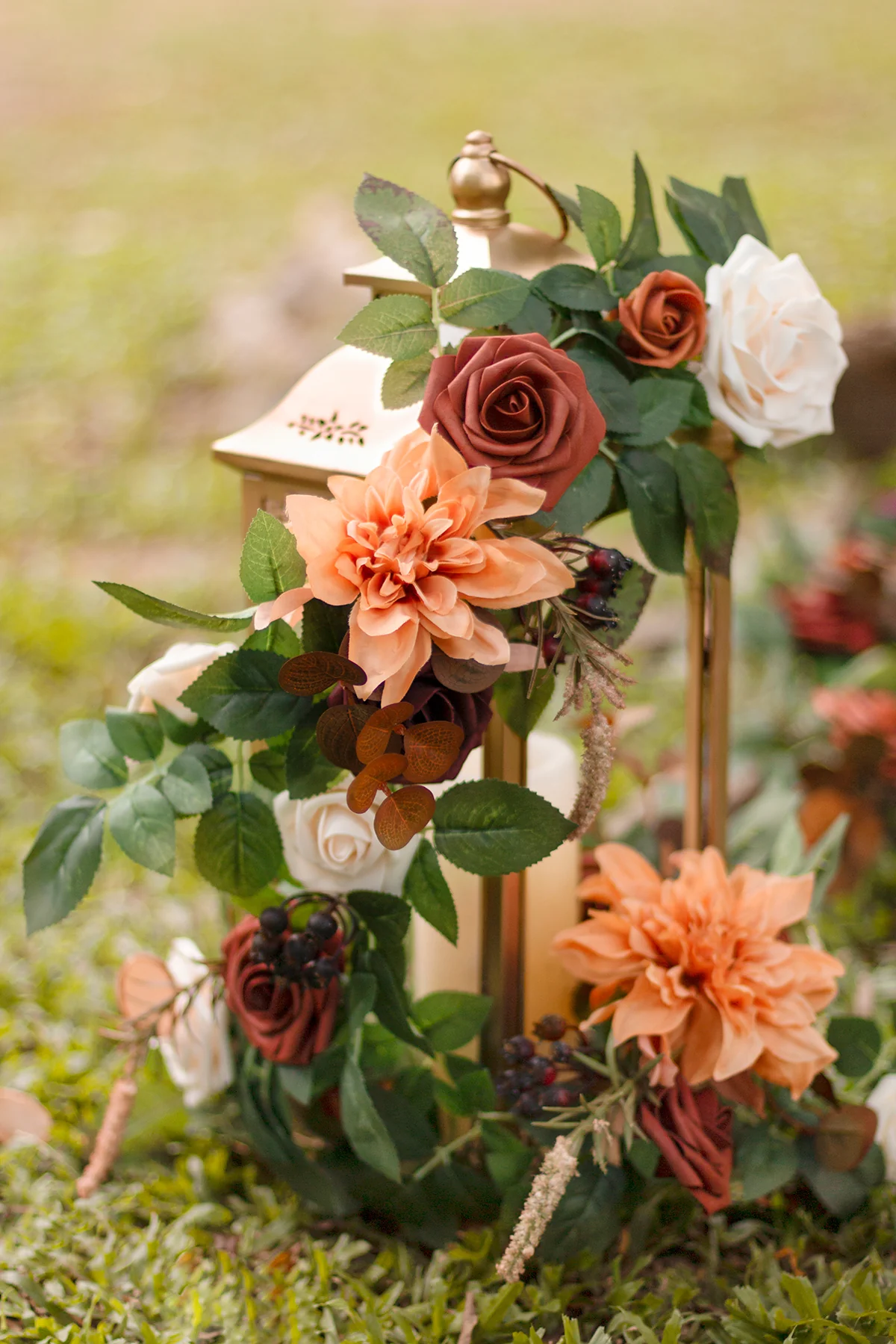 2ft Flower Garlands in Sunset Terracotta | Clearance - Image 3