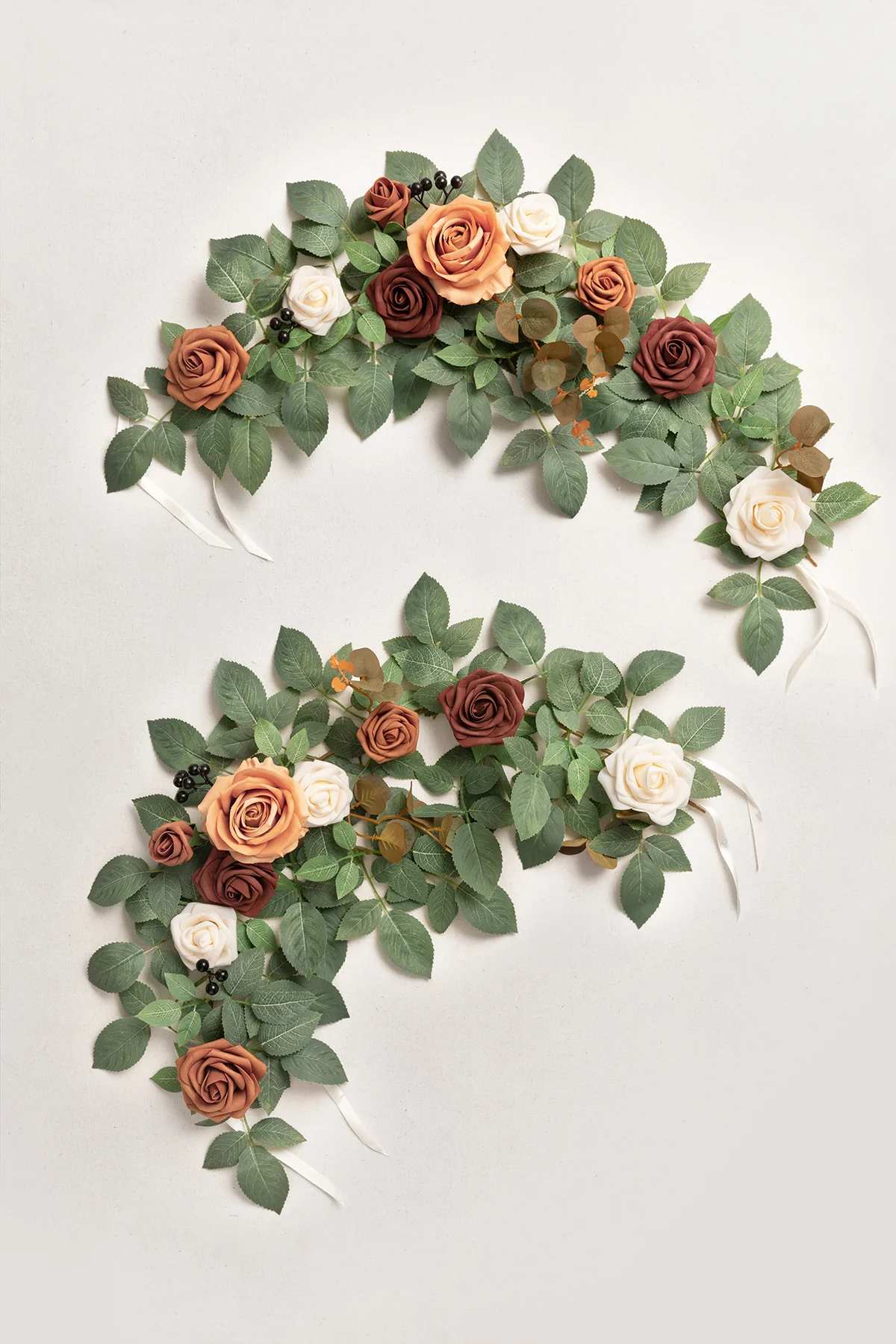 2ft Flower Garlands in Sunset Terracotta & Green | Clearance - Image 4