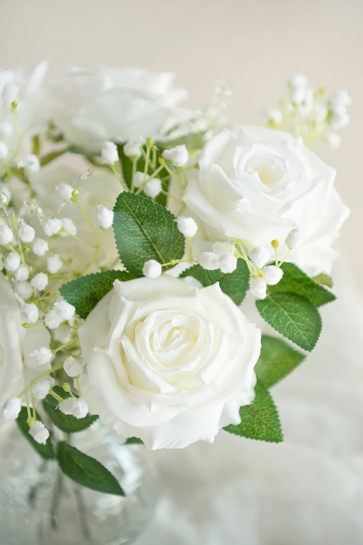 3.5" Silk Vendela Rose with Stem - Image 6