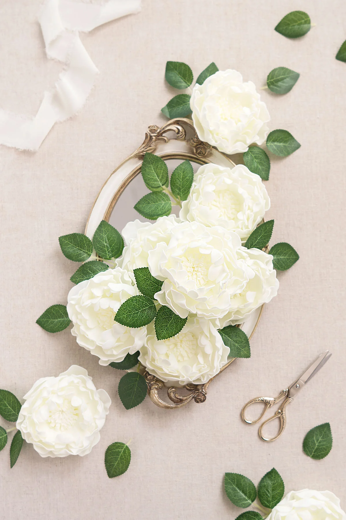 4" Foam Blooming Peony with Stem - Image 7