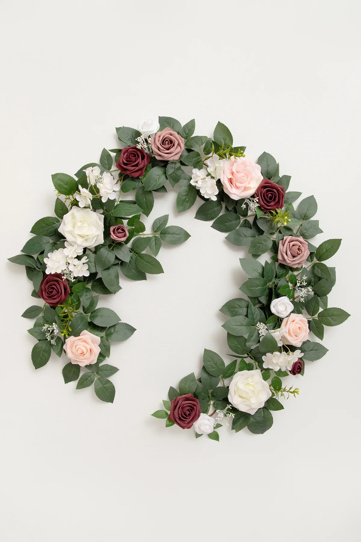 5ft Flower Garlands in Dusty Rose & Cream - Image 4