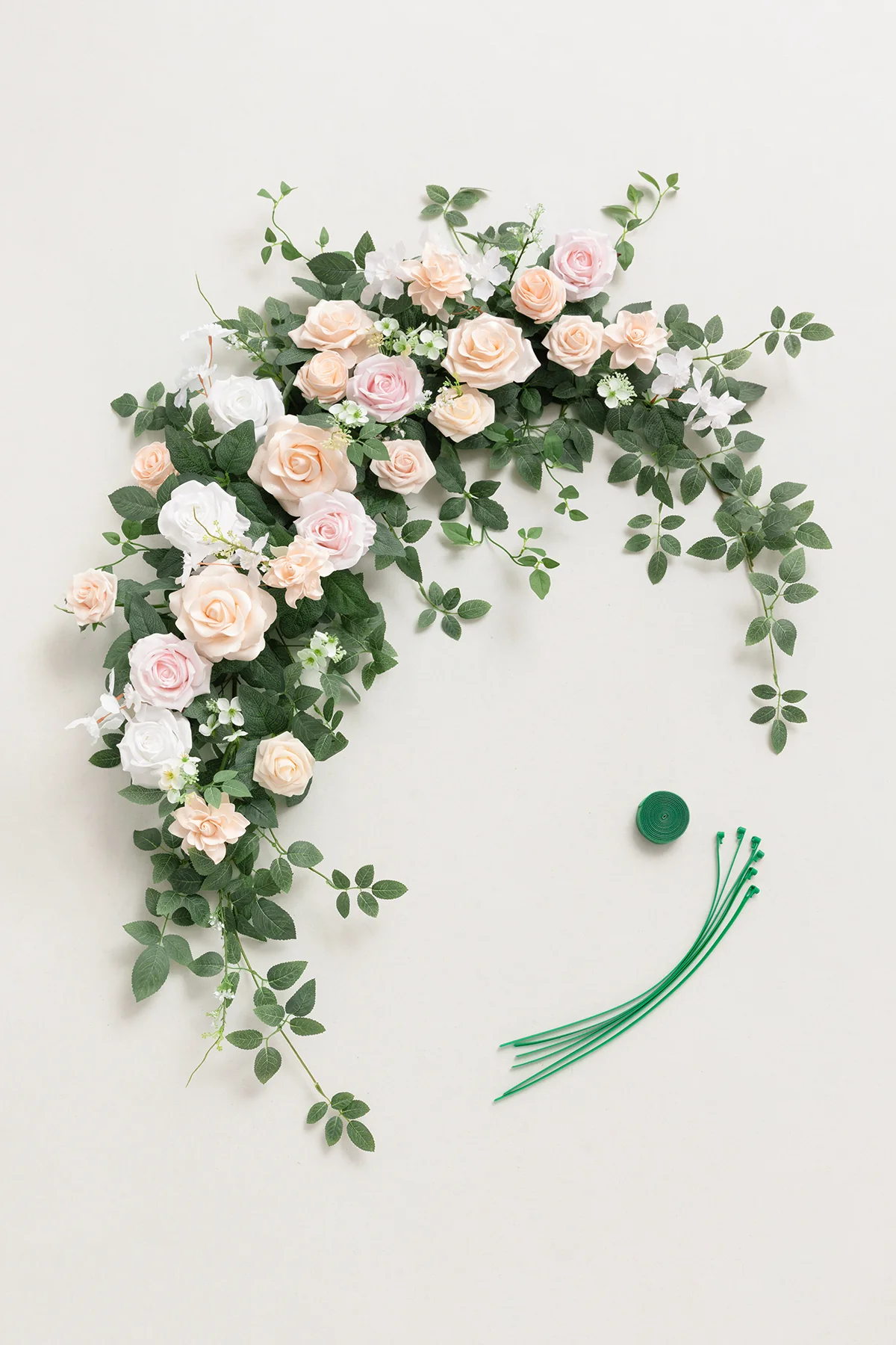 6.5ft Flower Garland with Hanging Vines in Blush & Cream | Clearance - Image 5
