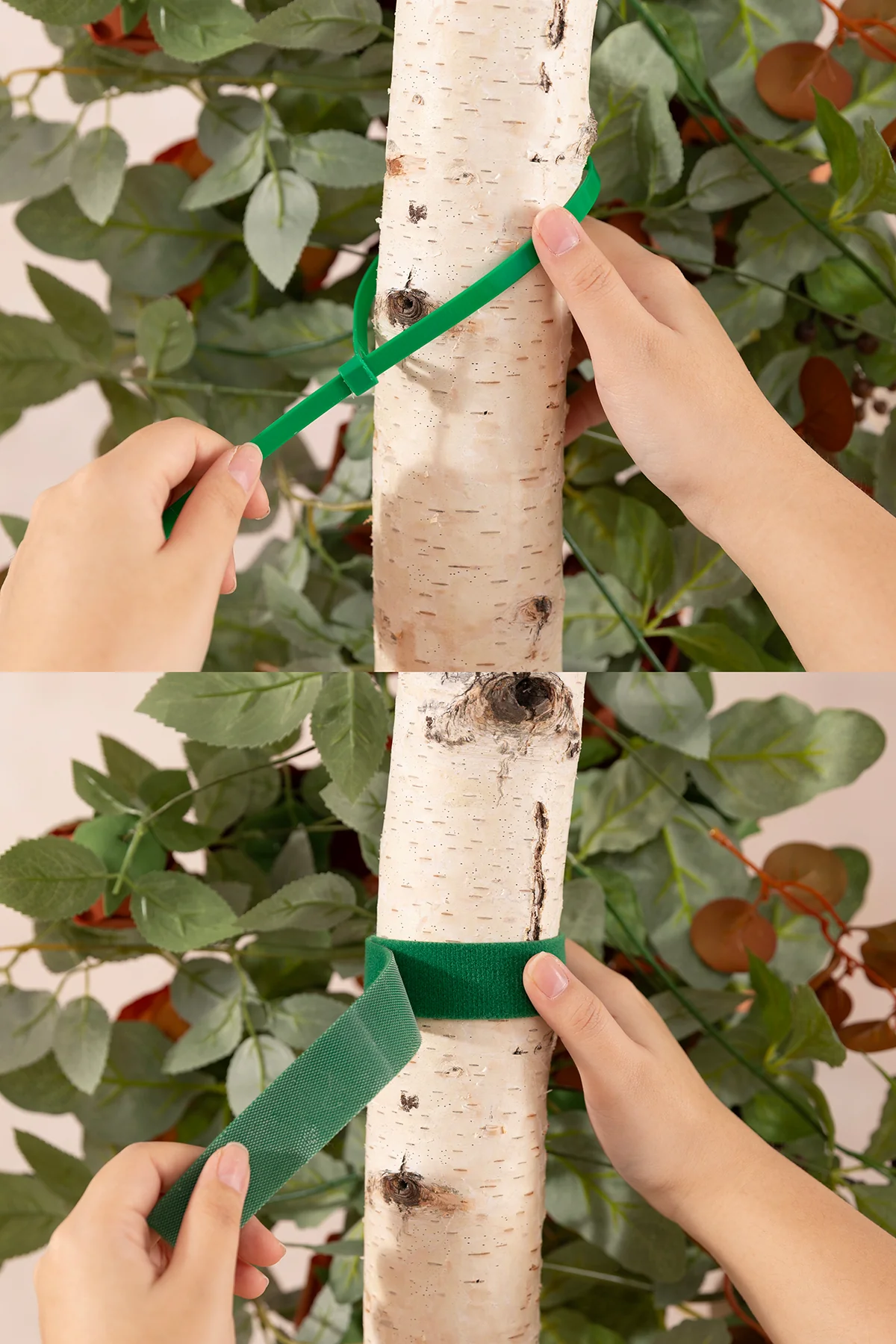 6.5ft Flower Garland with Hanging Vines in Caramel & Burnt Orange - Image 4
