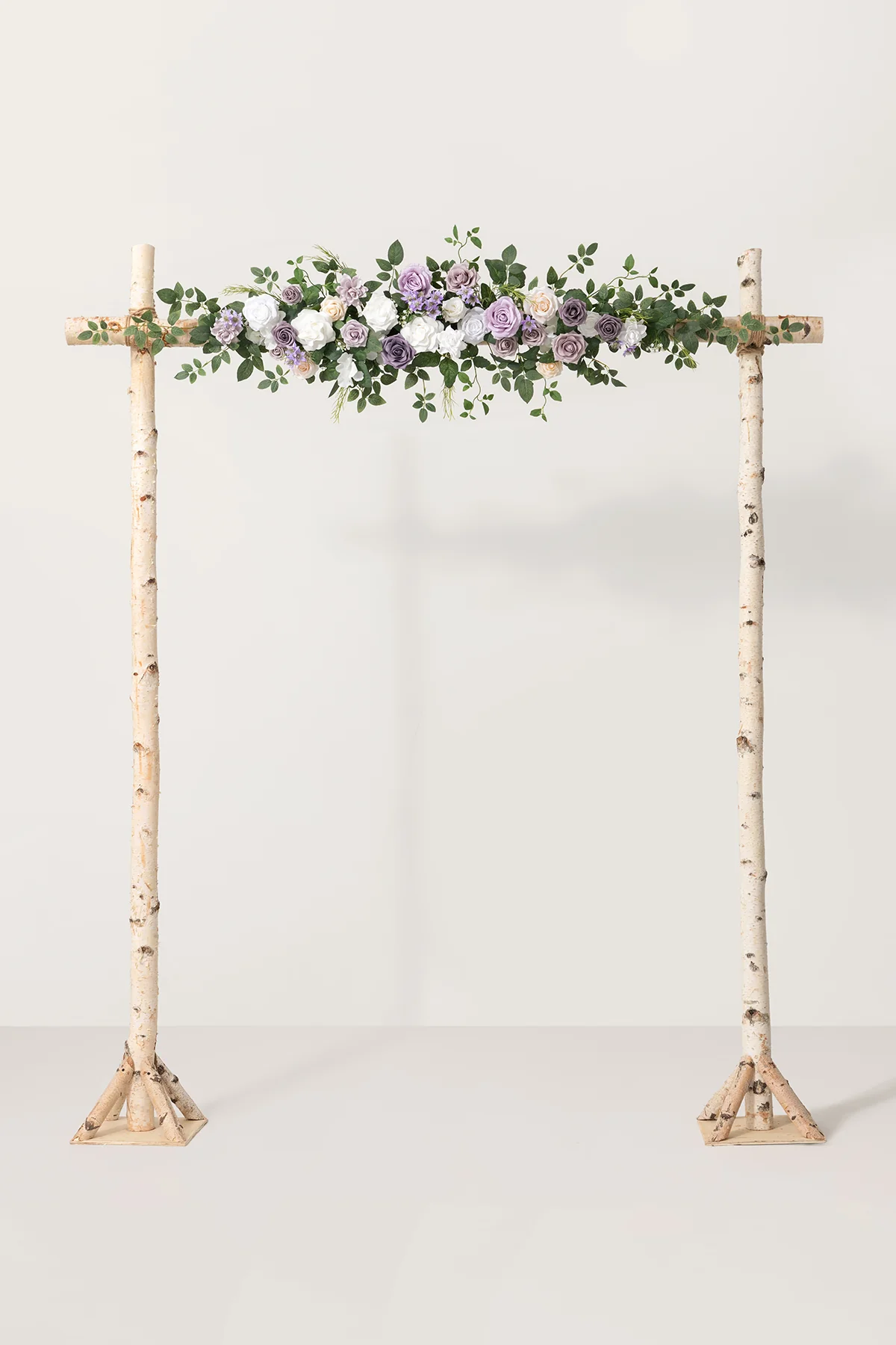 6.5ft Flower Garland with Hanging Vines in Lilac & White | Clearance