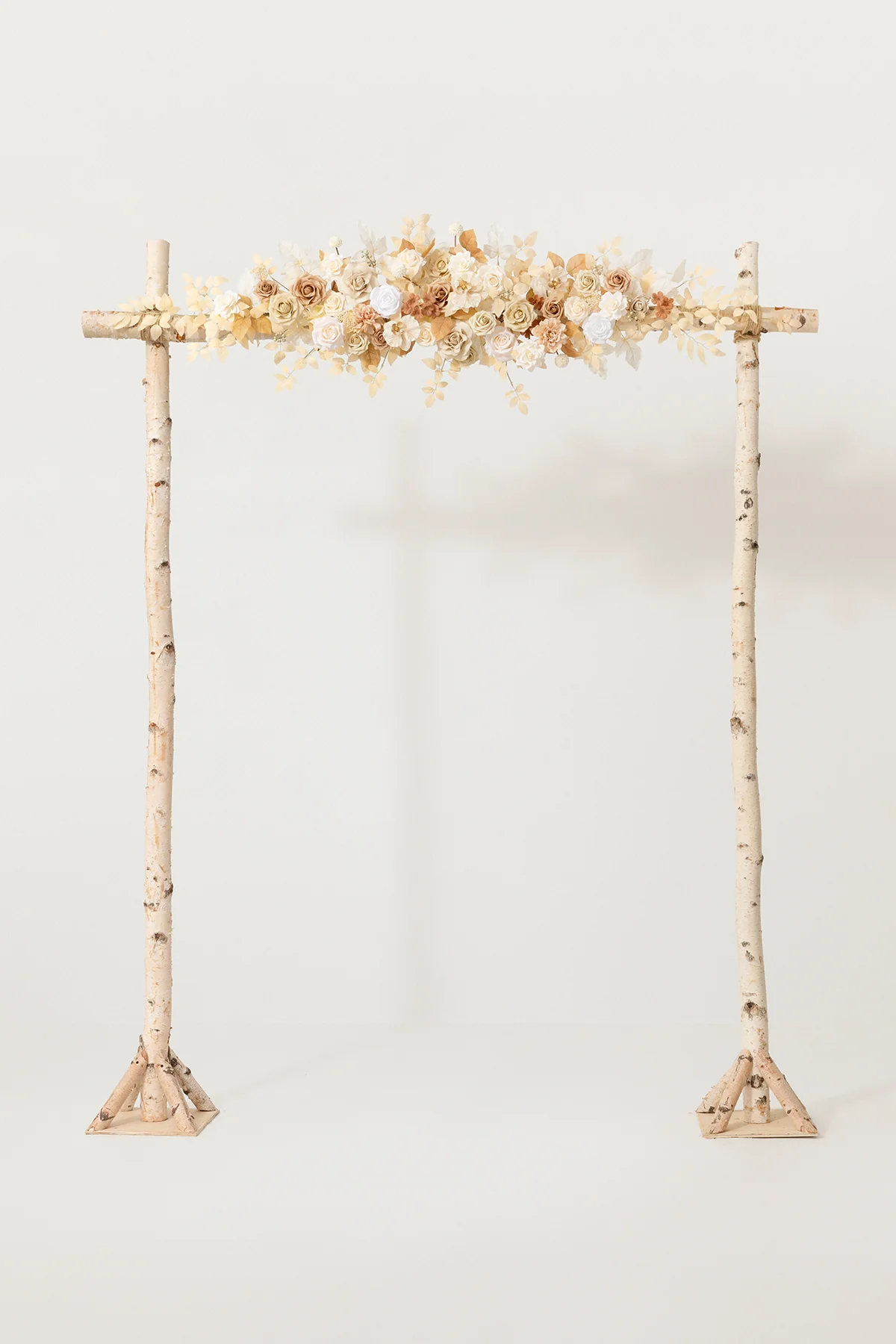 6.5ft Flower Garland with Hanging Vines in White & Beige | Clearance