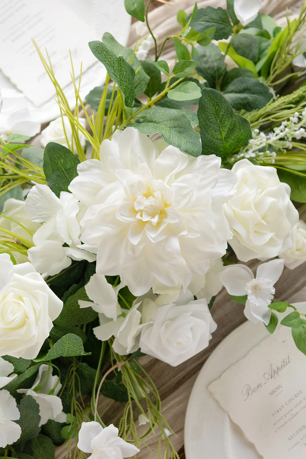6ft Flower Garland in May Lily & Olive | Clearance - Image 3
