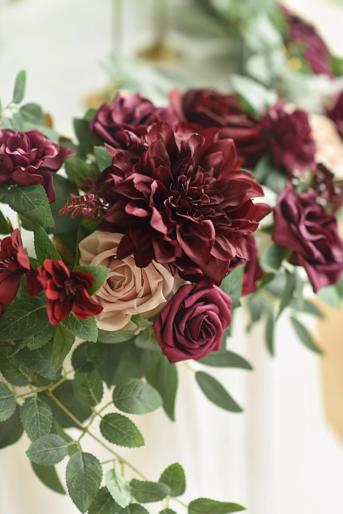 6ft Flower Garland in Romantic Marsala | Clearance - Image 3