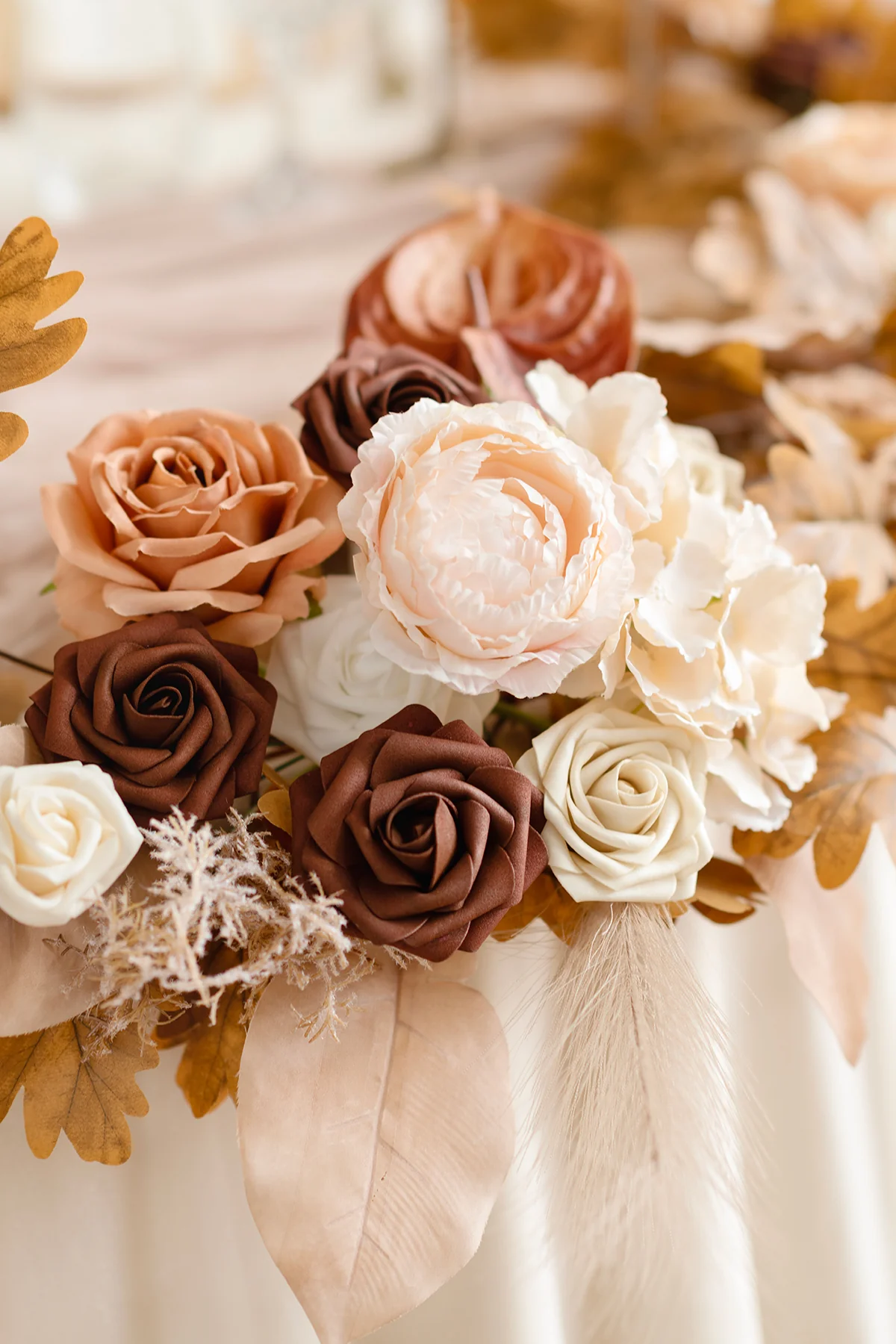 6ft Flower Garland in Rust & Sepia | Clearance - Image 2