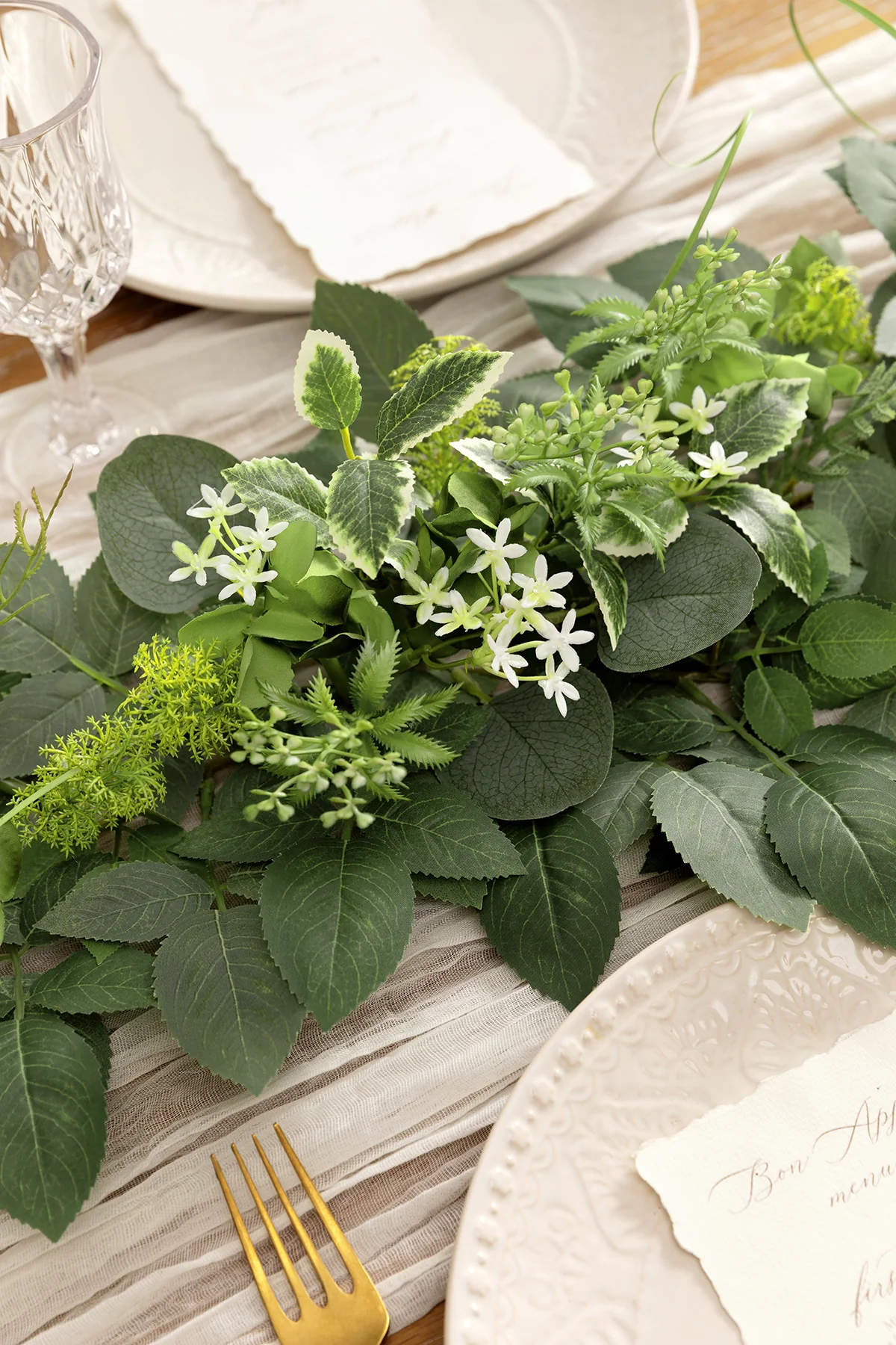 6ft Flower Garland in Sage & Green - Image 3