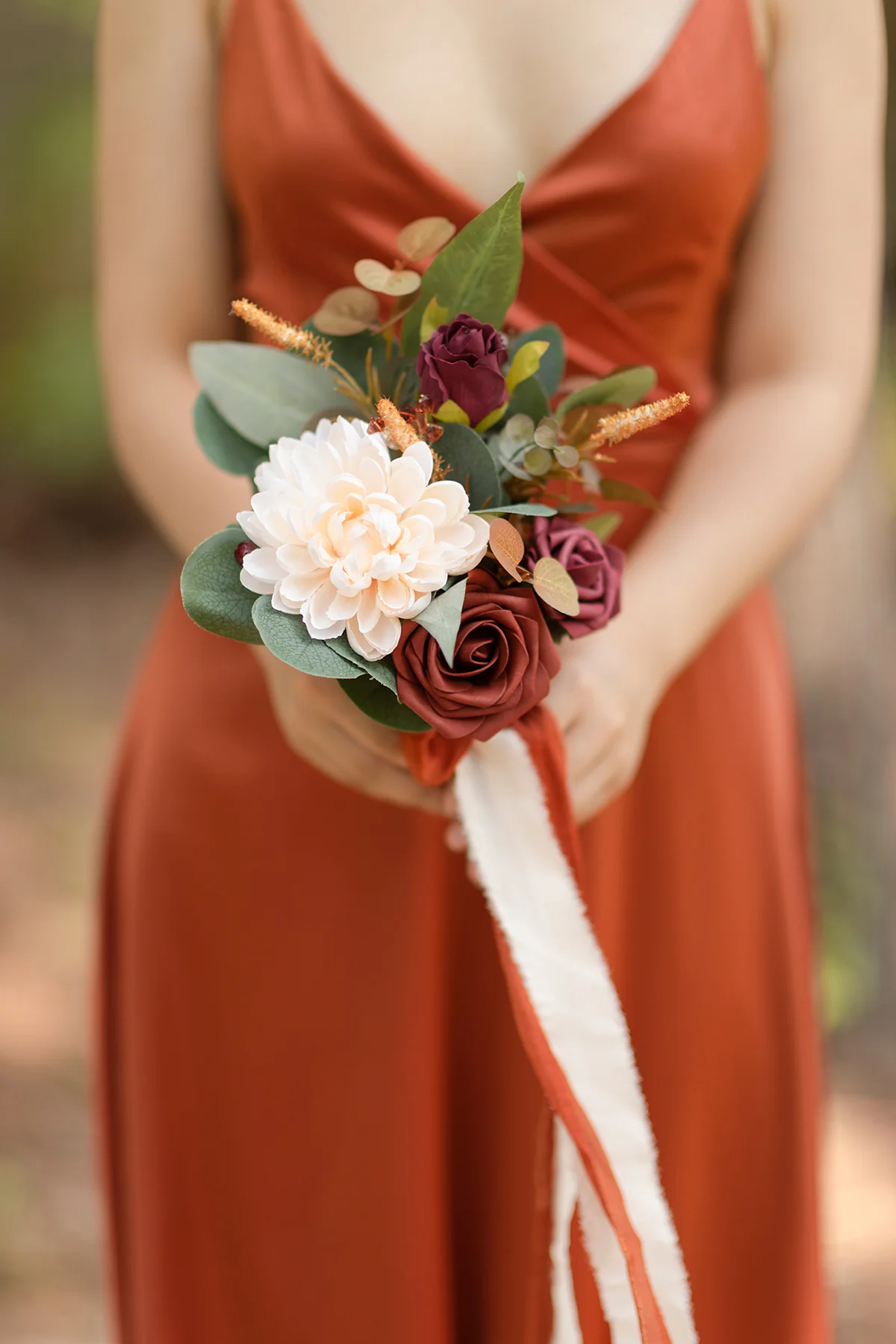 7" Bridesmaid Posy (Set of 6) - Amber - Image 5