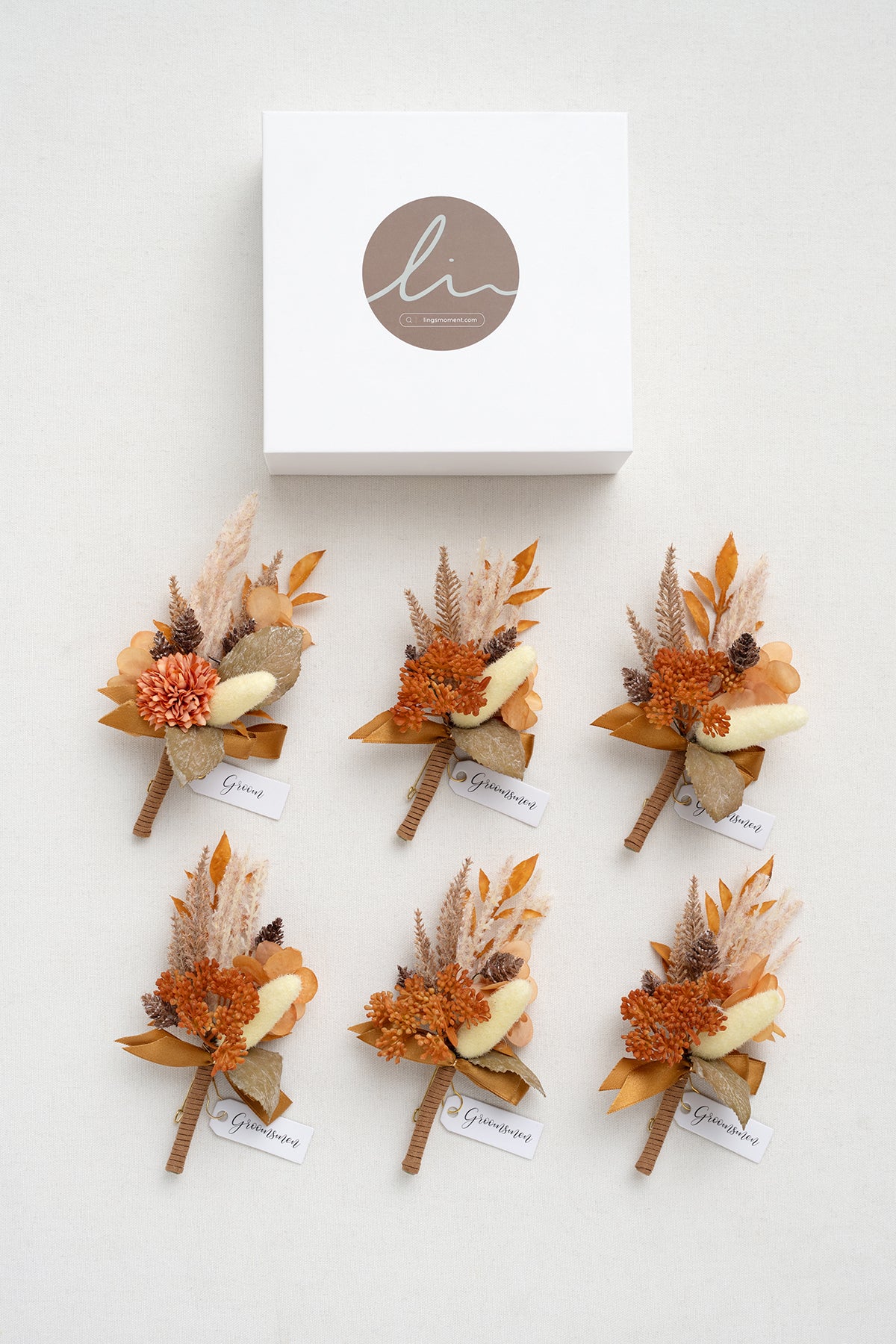 Additional Flower Decorations in Boutonniere (Set of 6) | Clearance - Image 5