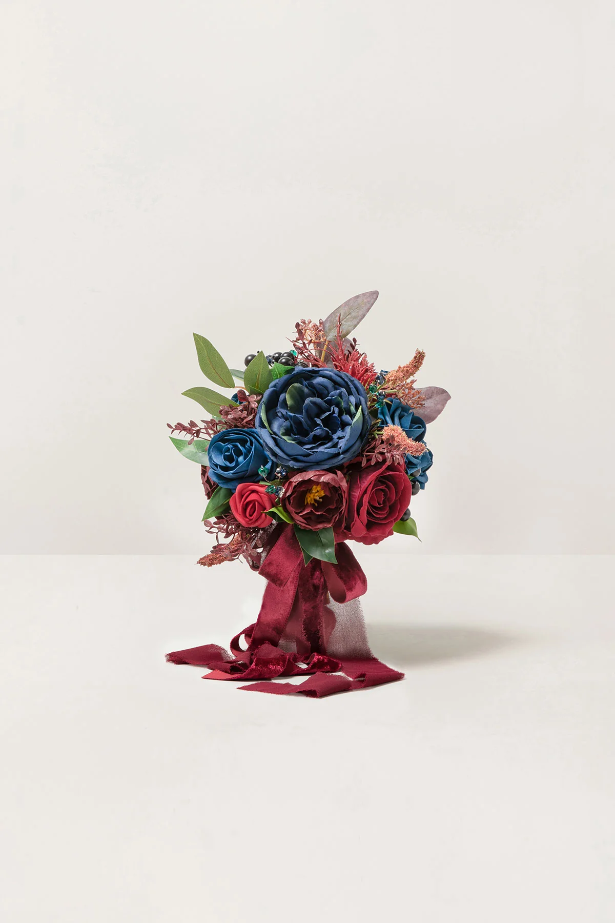 Additional Flower Decorations in Burgundy & Navy