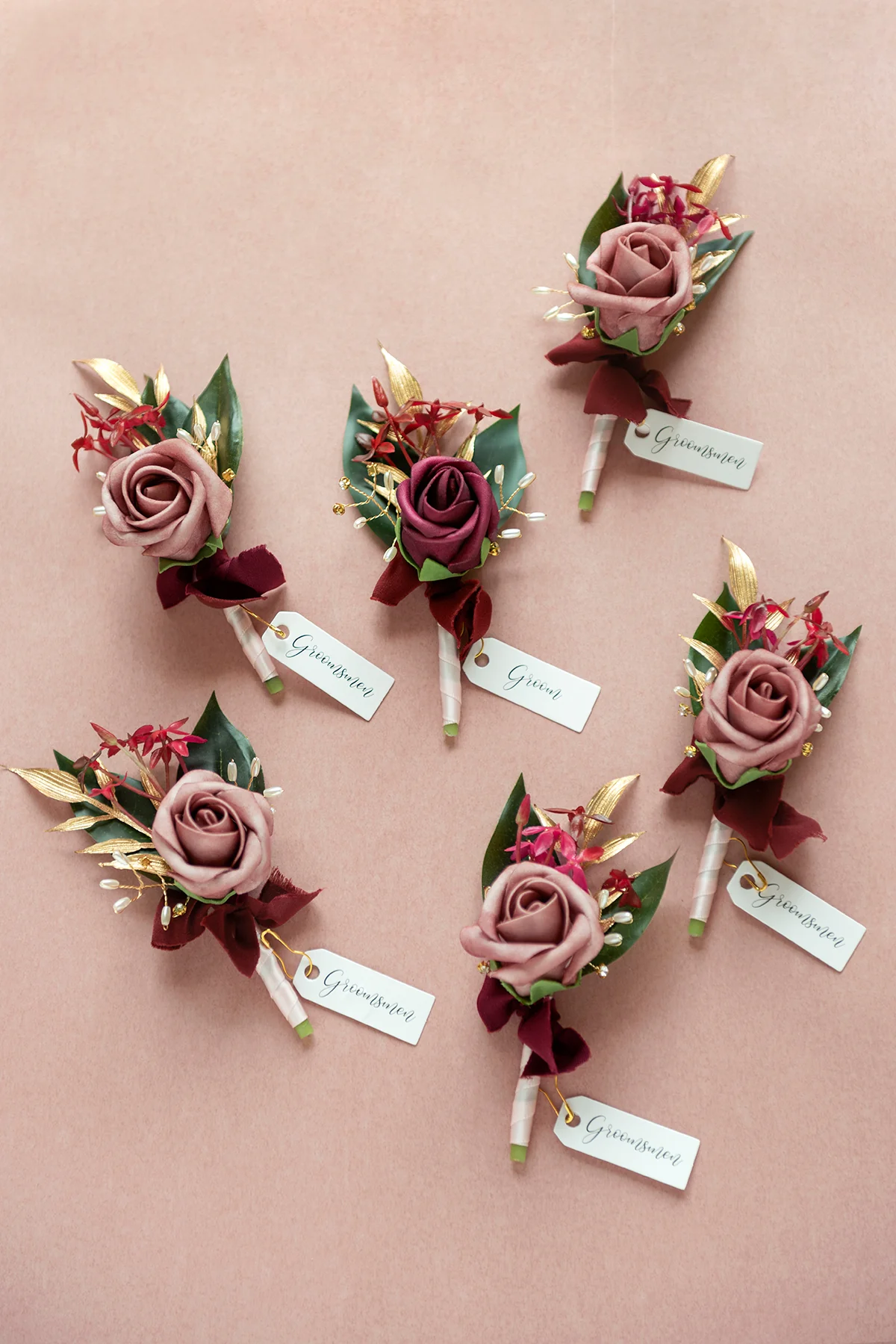 Additional Flower Decorations in Romantic Marsala - Image 2