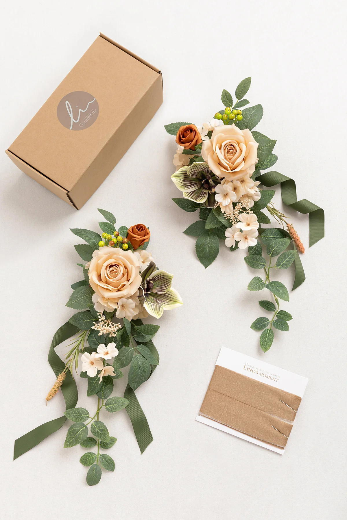 Aisle & Chair Decor in Apricot & Sage (Set of 2) | Clearance - Image 9