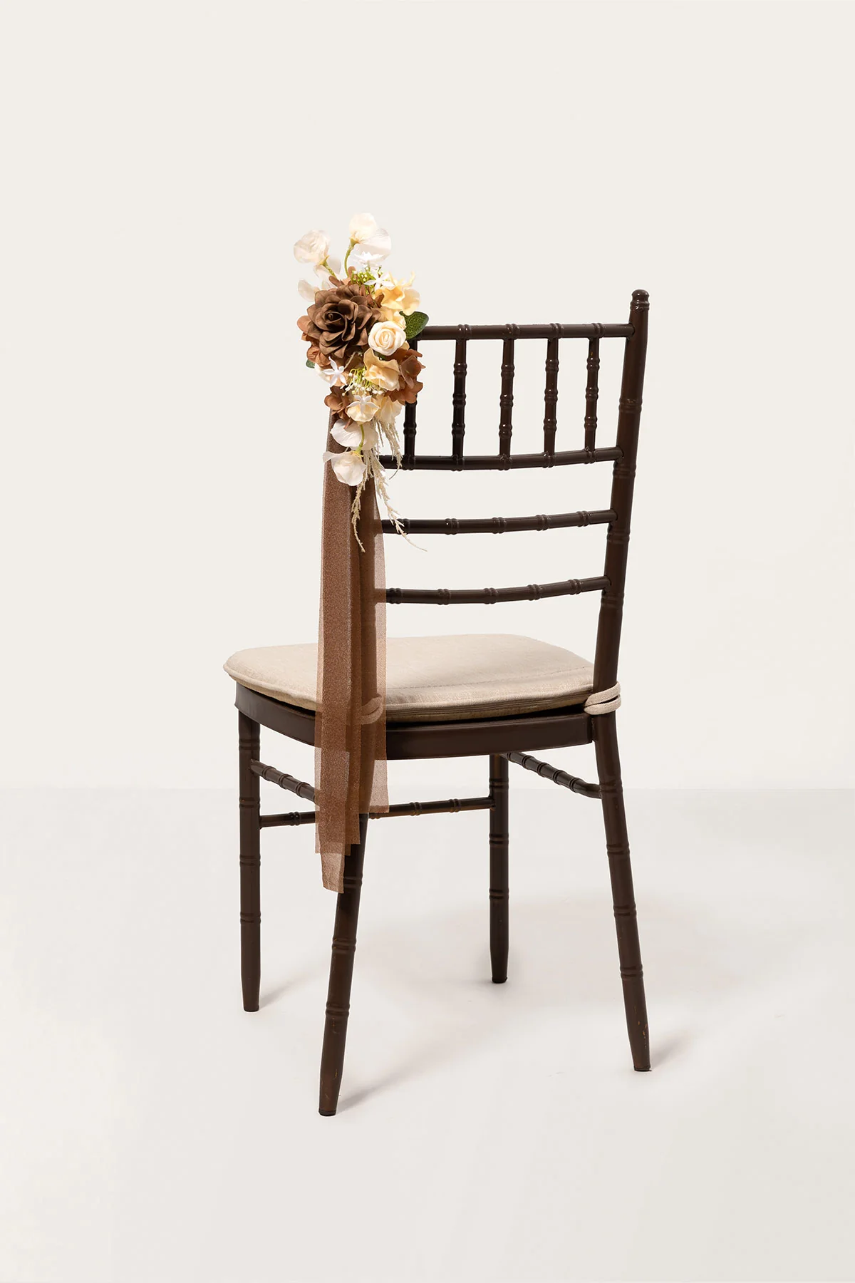 Aisle & Chair Decor in Earth Brown & Butter Yellow