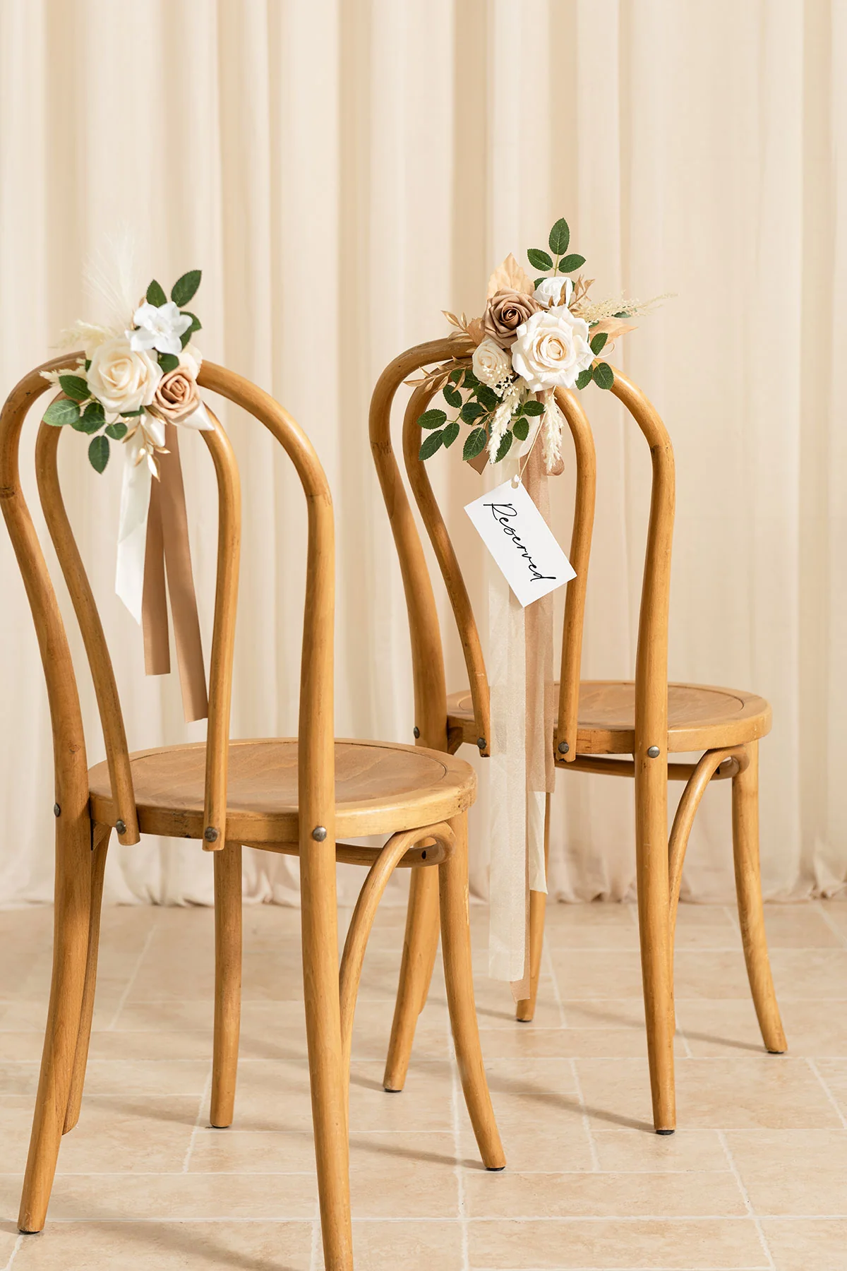 Aisle & Chair Decor in White & Beige | Clearance - Image 3