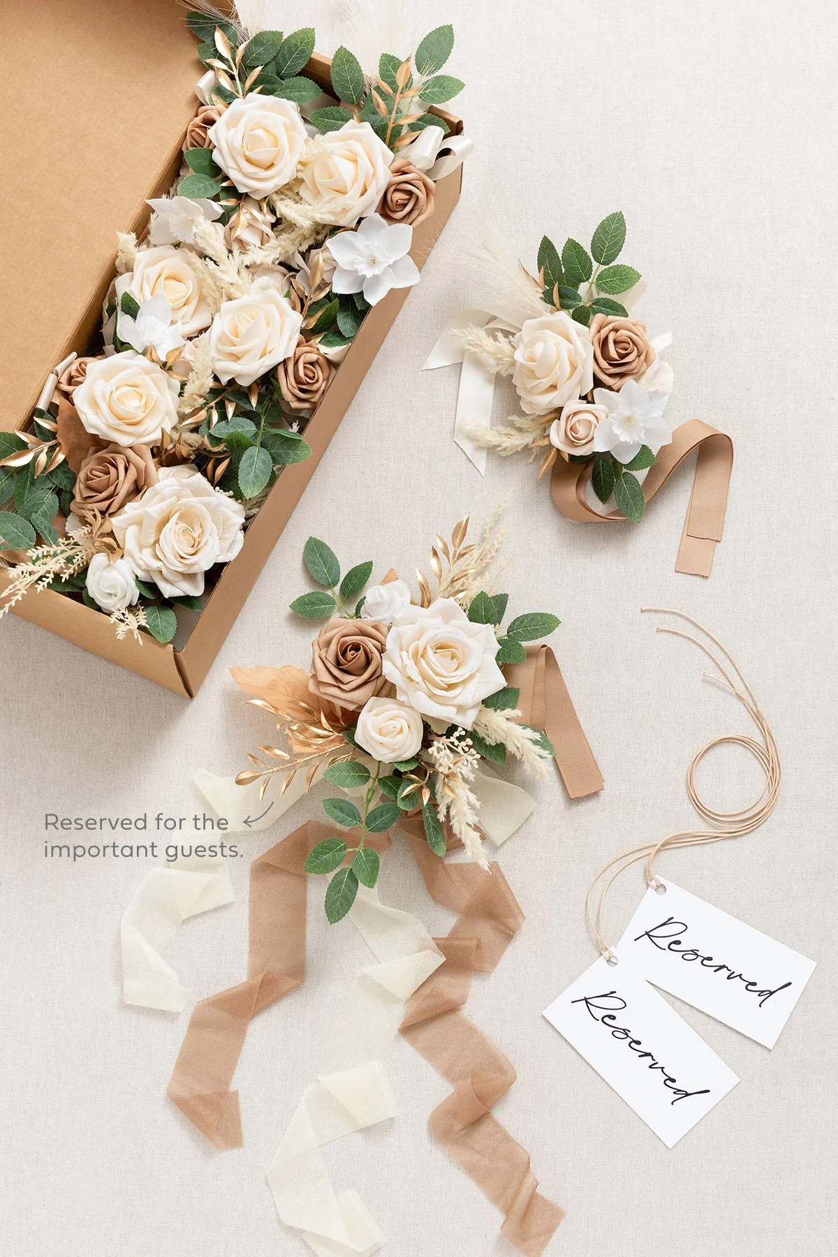 Aisle & Chair Decor in White & Beige | Clearance - Image 6