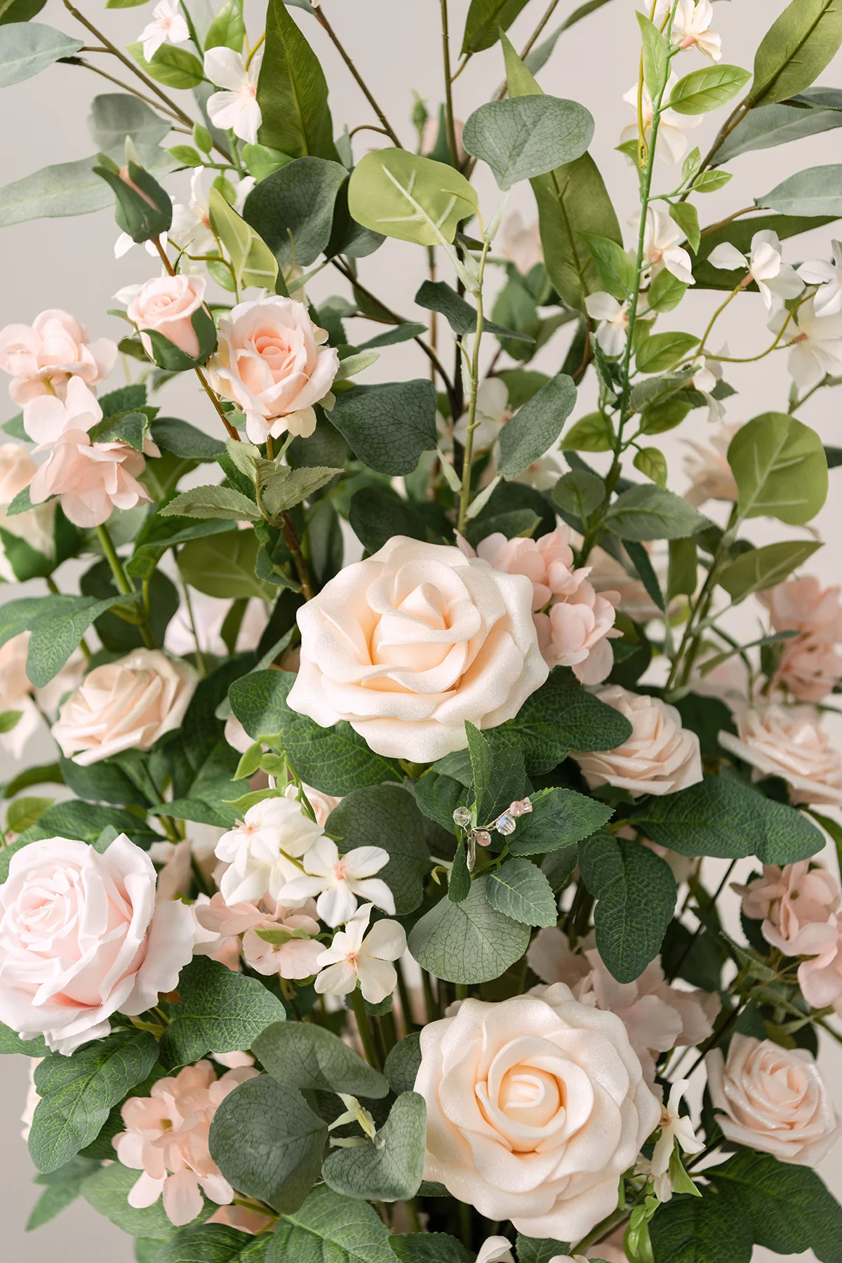 Altar Decor Free-Standing Flowers in Blush & Cream - Image 3