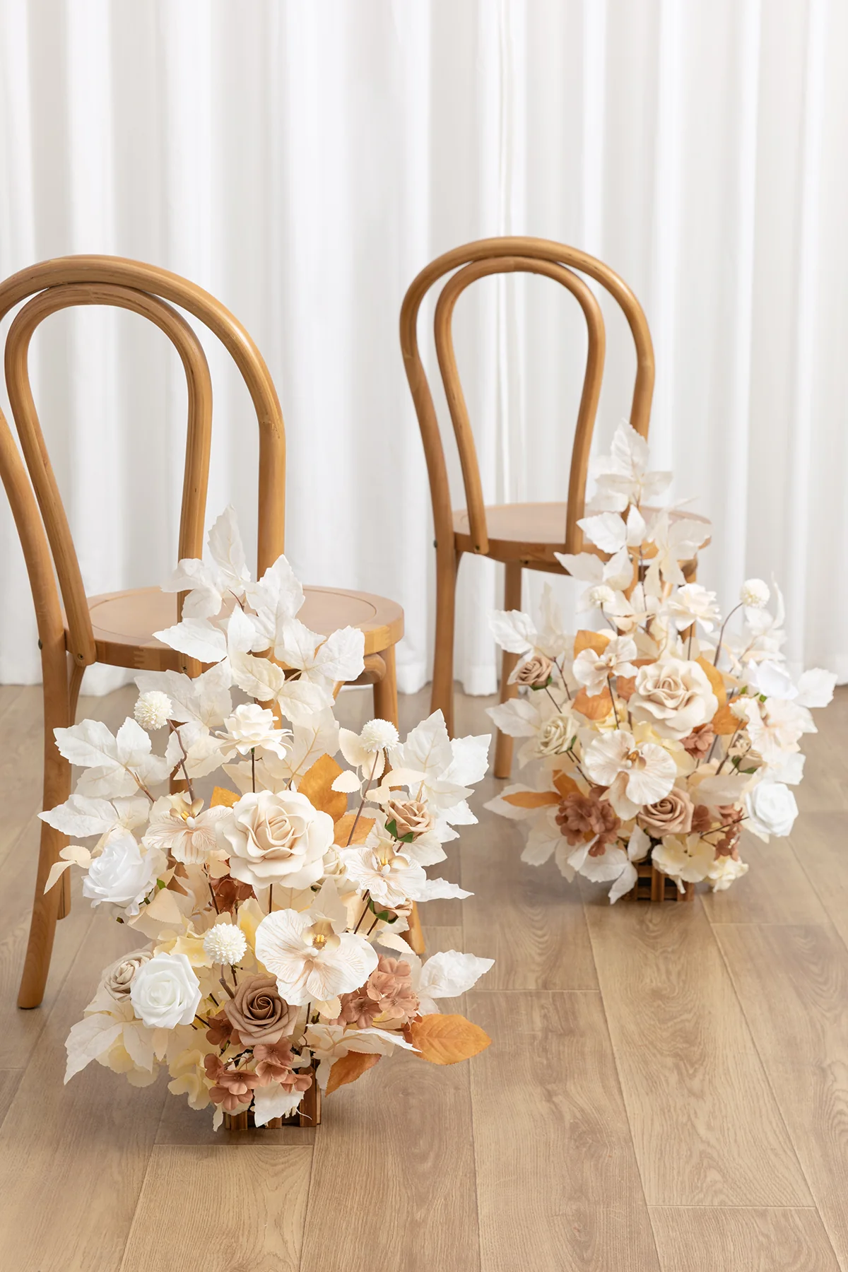 Altar Decor Free-Standing Flowers in Tawny Beige & Sand Beige | Clearance - Image 3