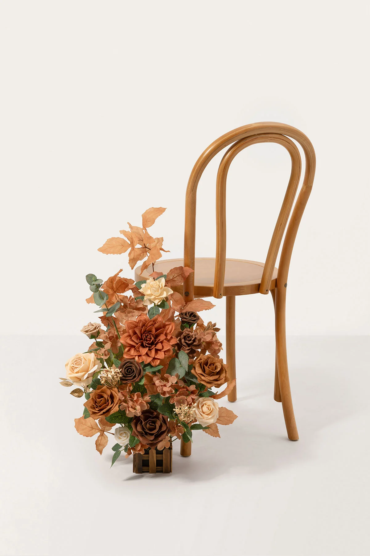 Altar Decor Free-Standing Flowers in Walnut Brown & Burnt Orange