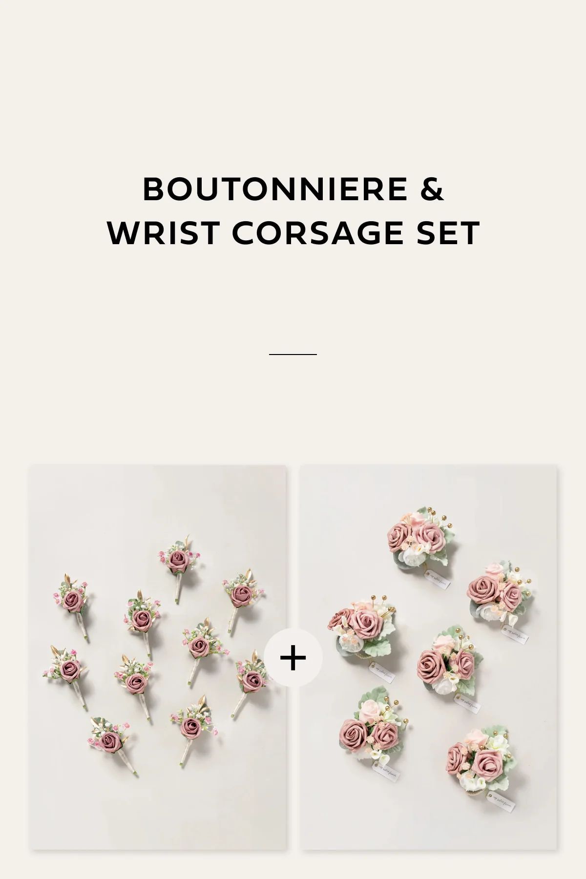 Boutonniere & Wrist Corsage Set