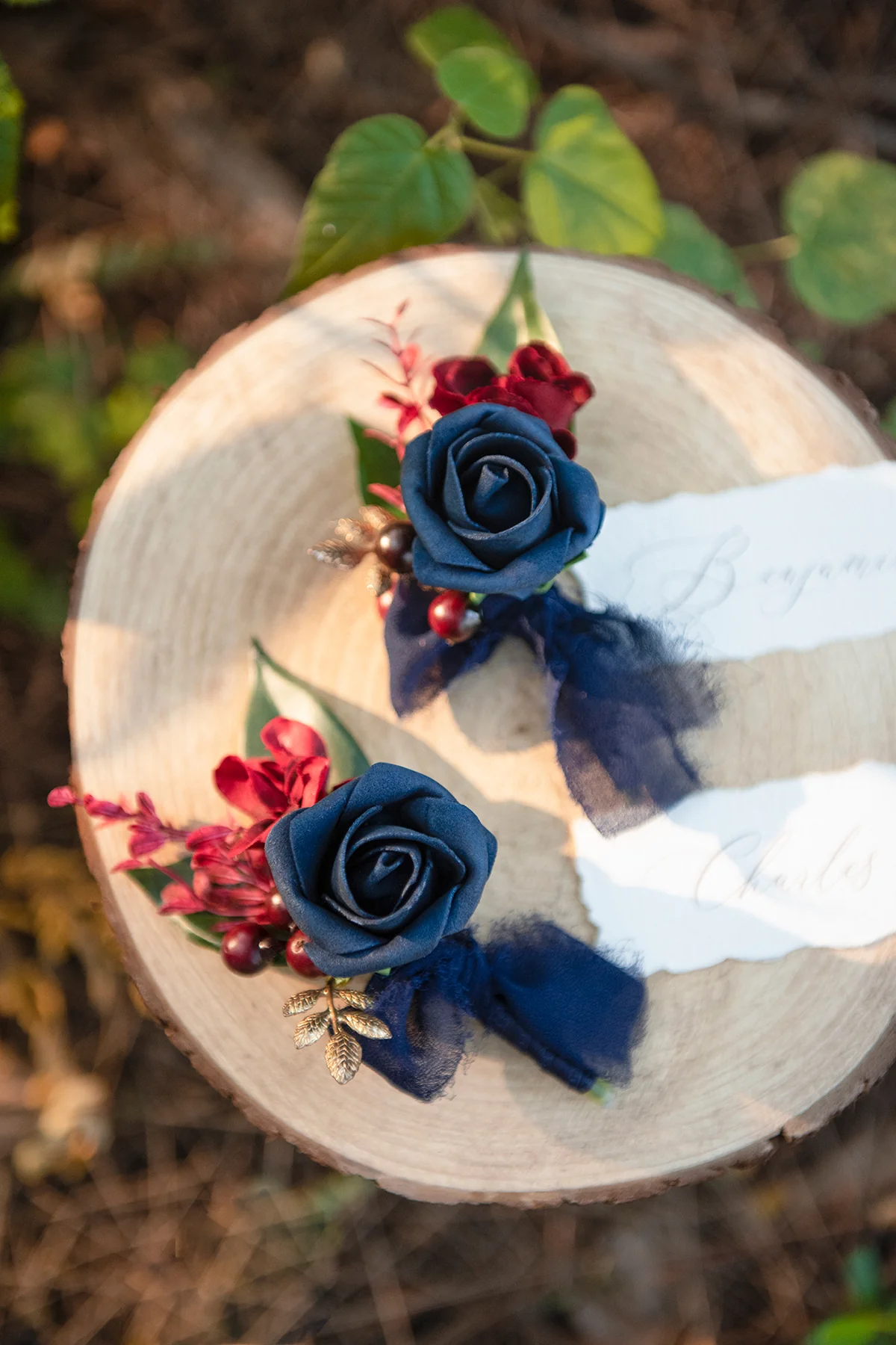 Flash Sale | Additional Flower Decorations in Burgundy & Navy - Image 4