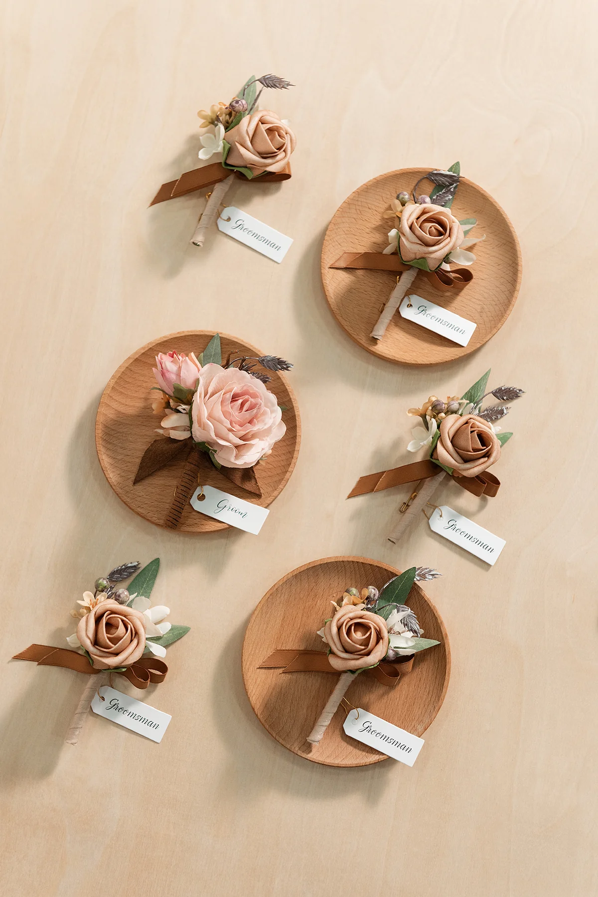 Boutonnieres in Dusty Rose & Cream | Clearance - Image 2