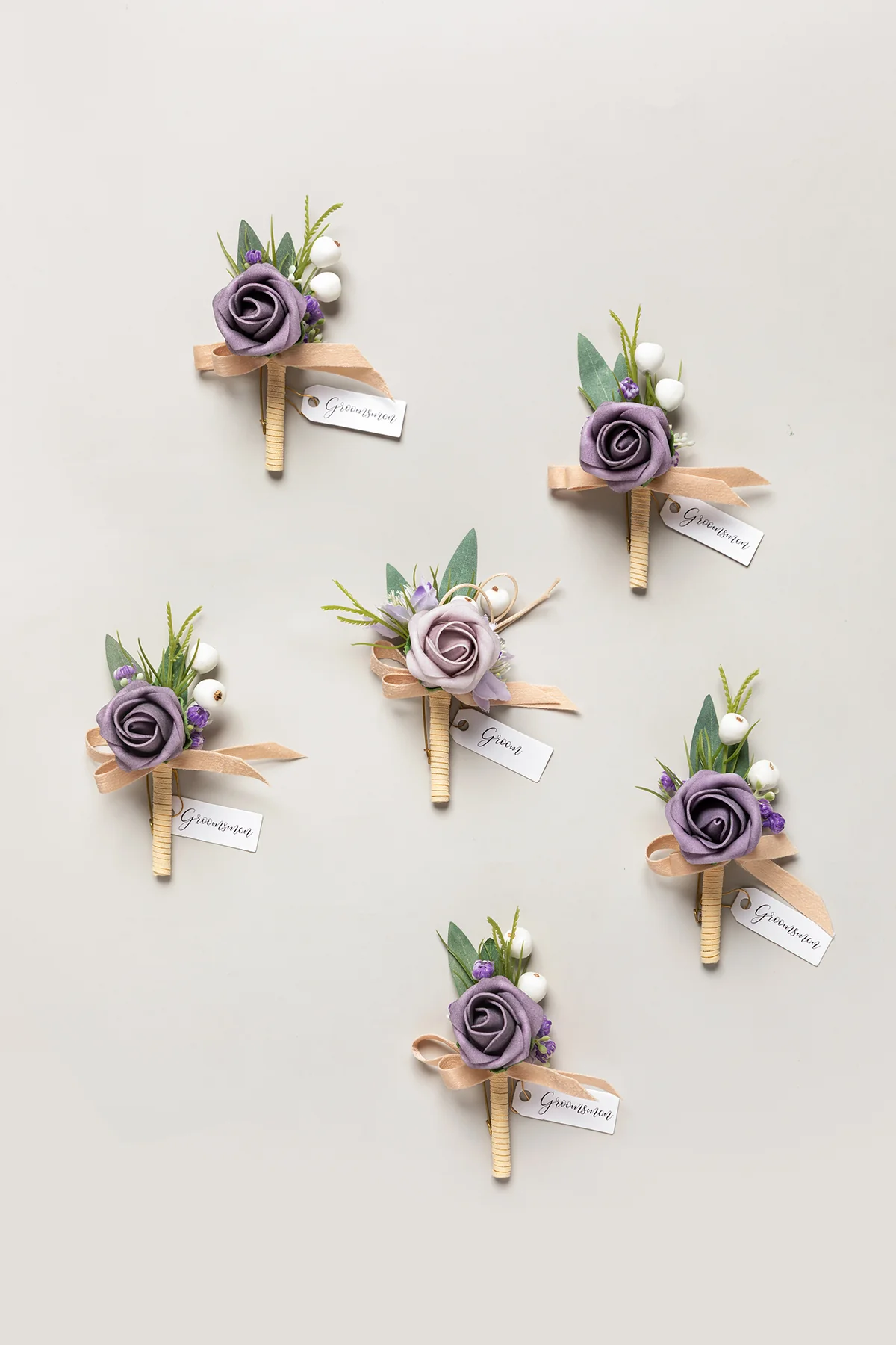 Boutonnieres in Lilac
