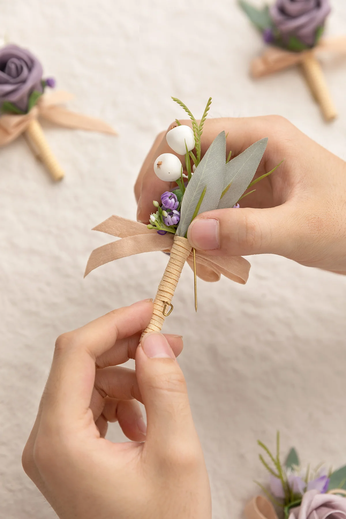 Boutonnieres in Lilac - Image 6