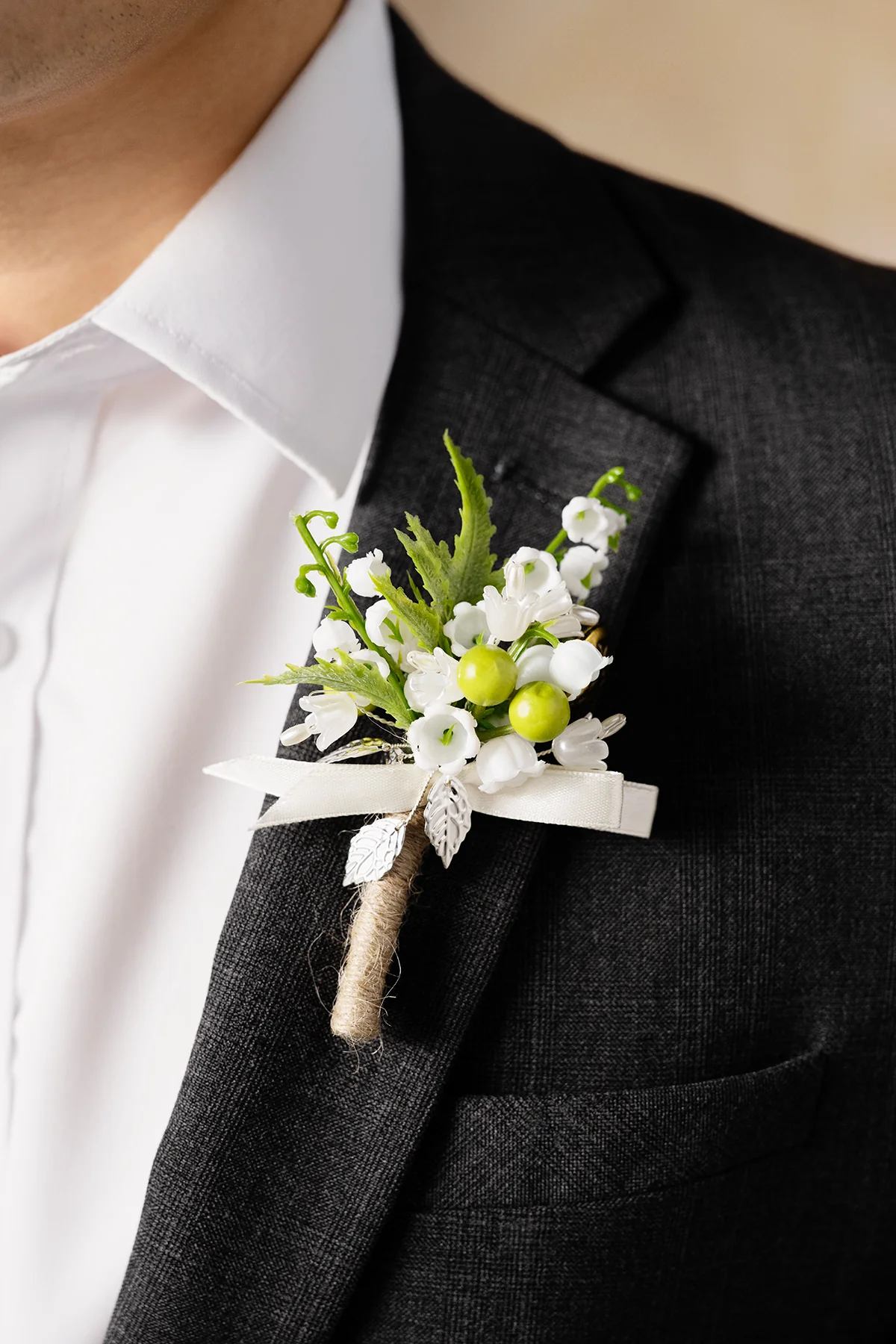 Boutonnieres in May Lily & Olive - Image 4