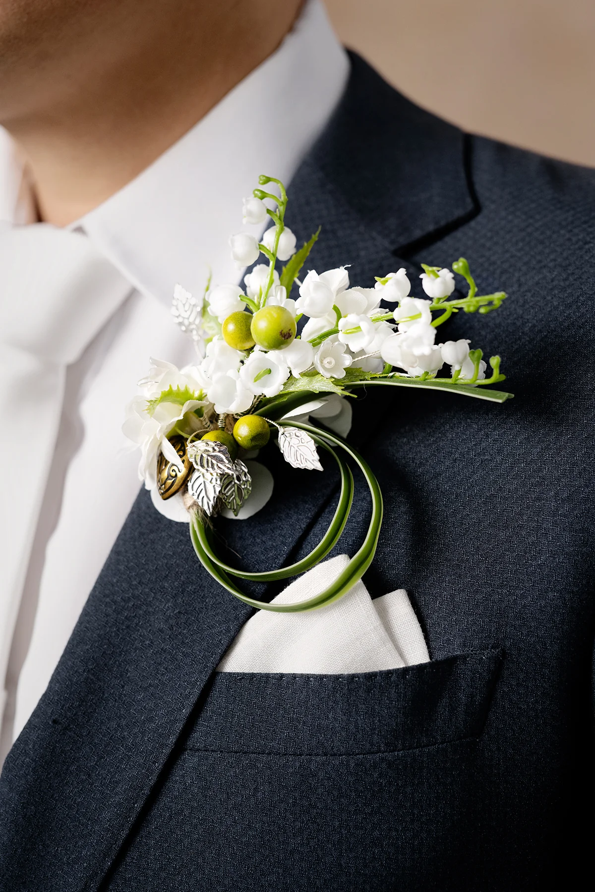 Boutonnieres in May Lily & Olive - Image 5