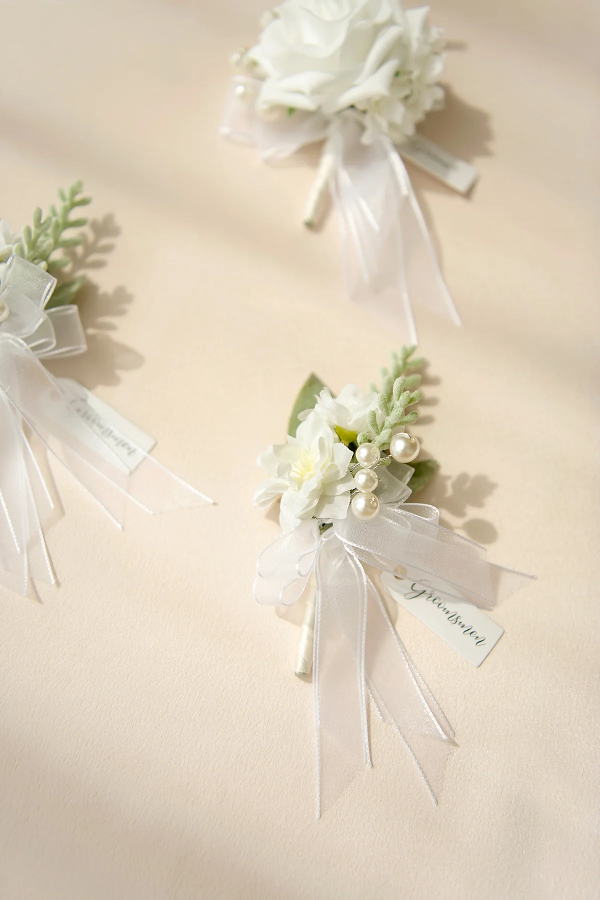 Boutonnieres in Timeless White - Image 5