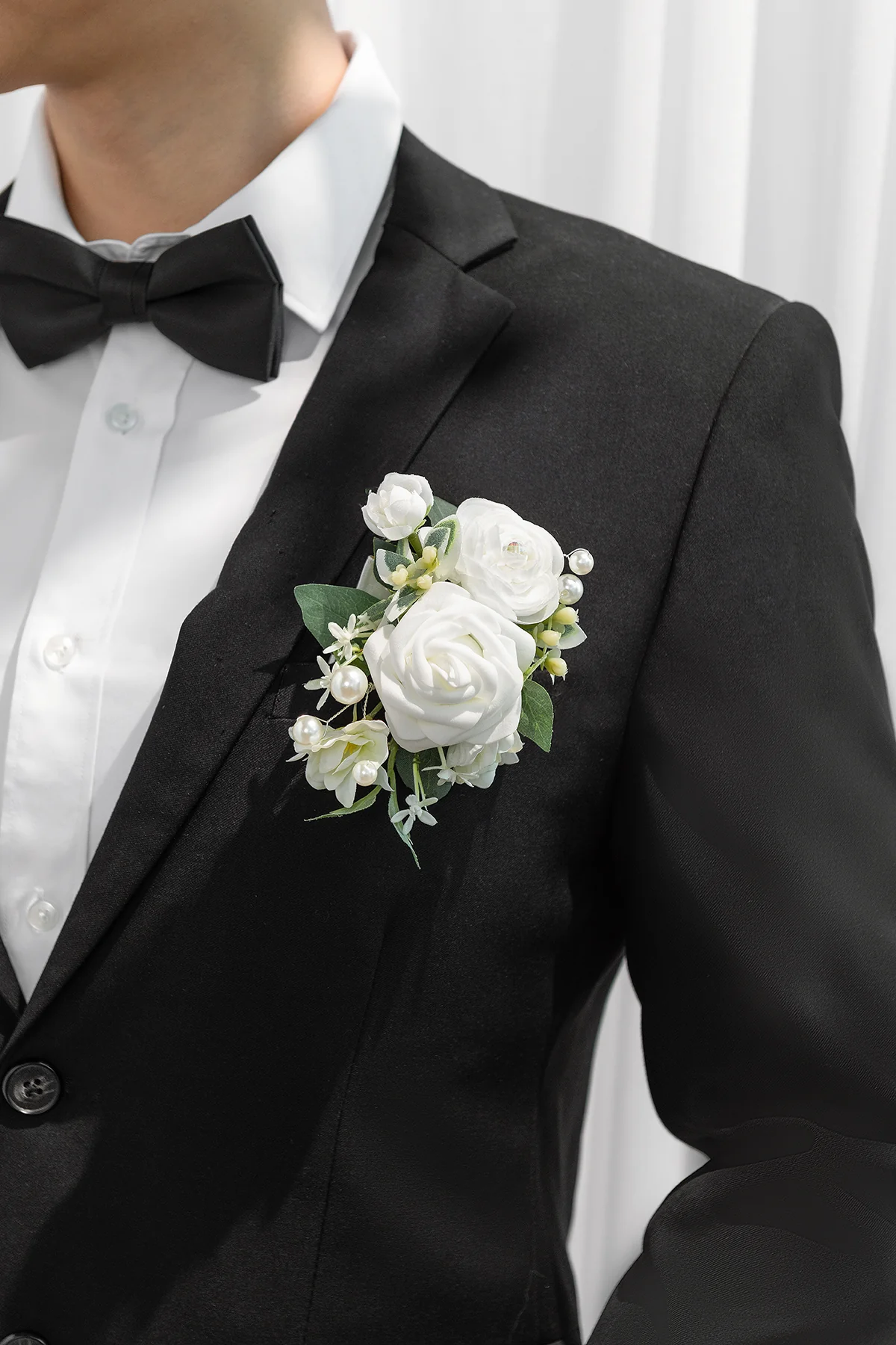 Boutonnieres in Timeless White - Image 8