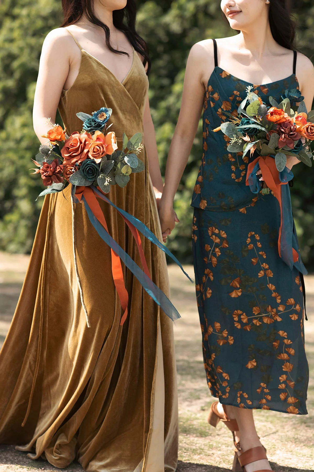 Wedding Flower Packages in Dark Teal & Burnt Orange - Image 15