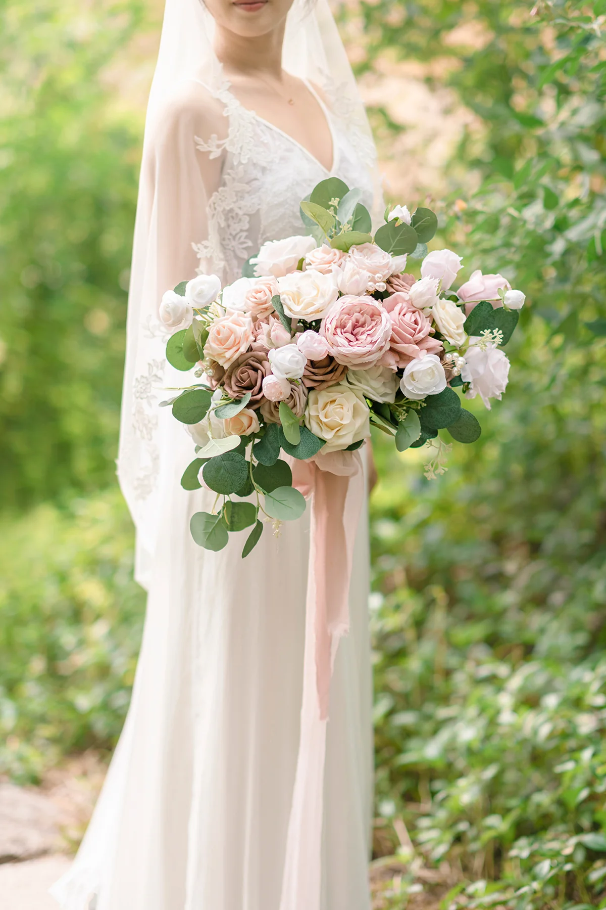 Wedding Flower Packages in Dusty Rose & Cream - Image 17