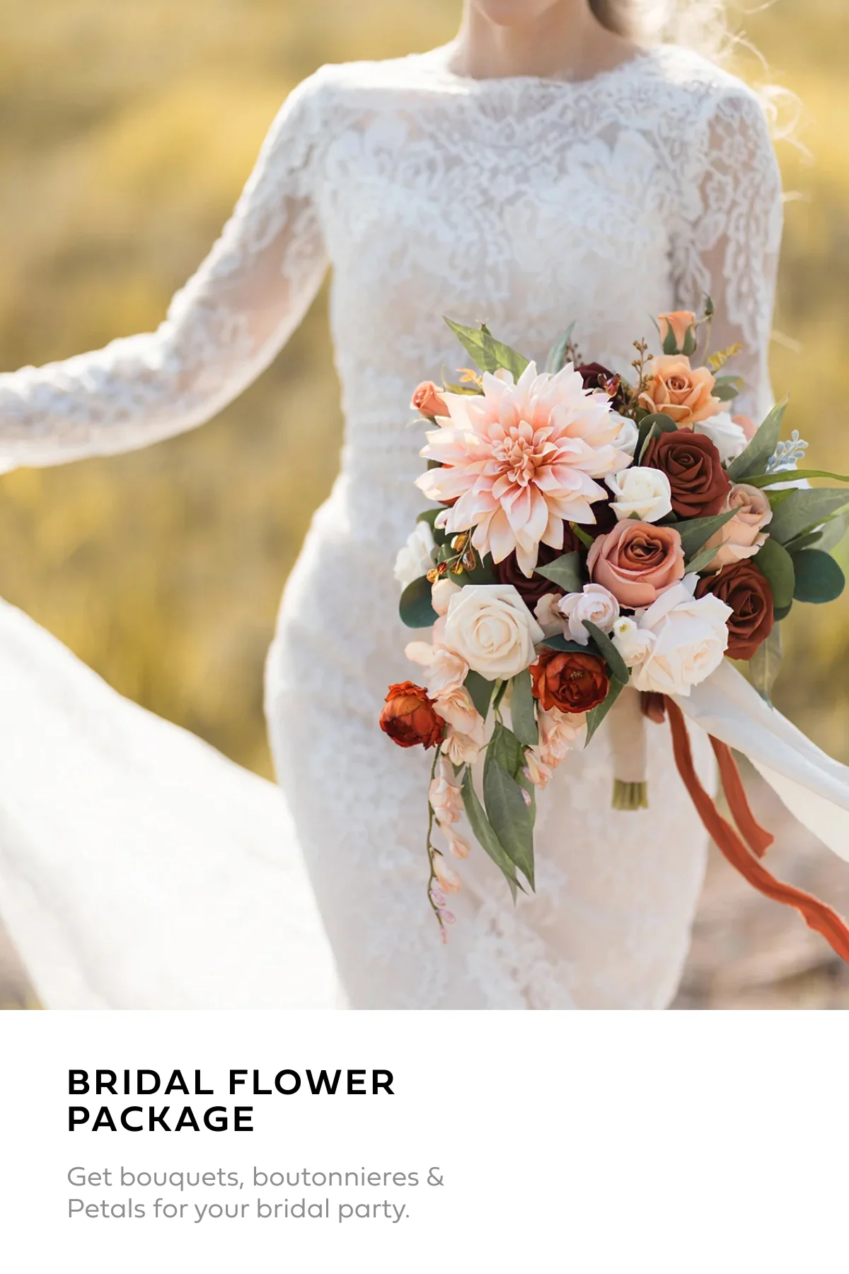 Wedding Flower Packages in Sunset Terracotta - Image 21