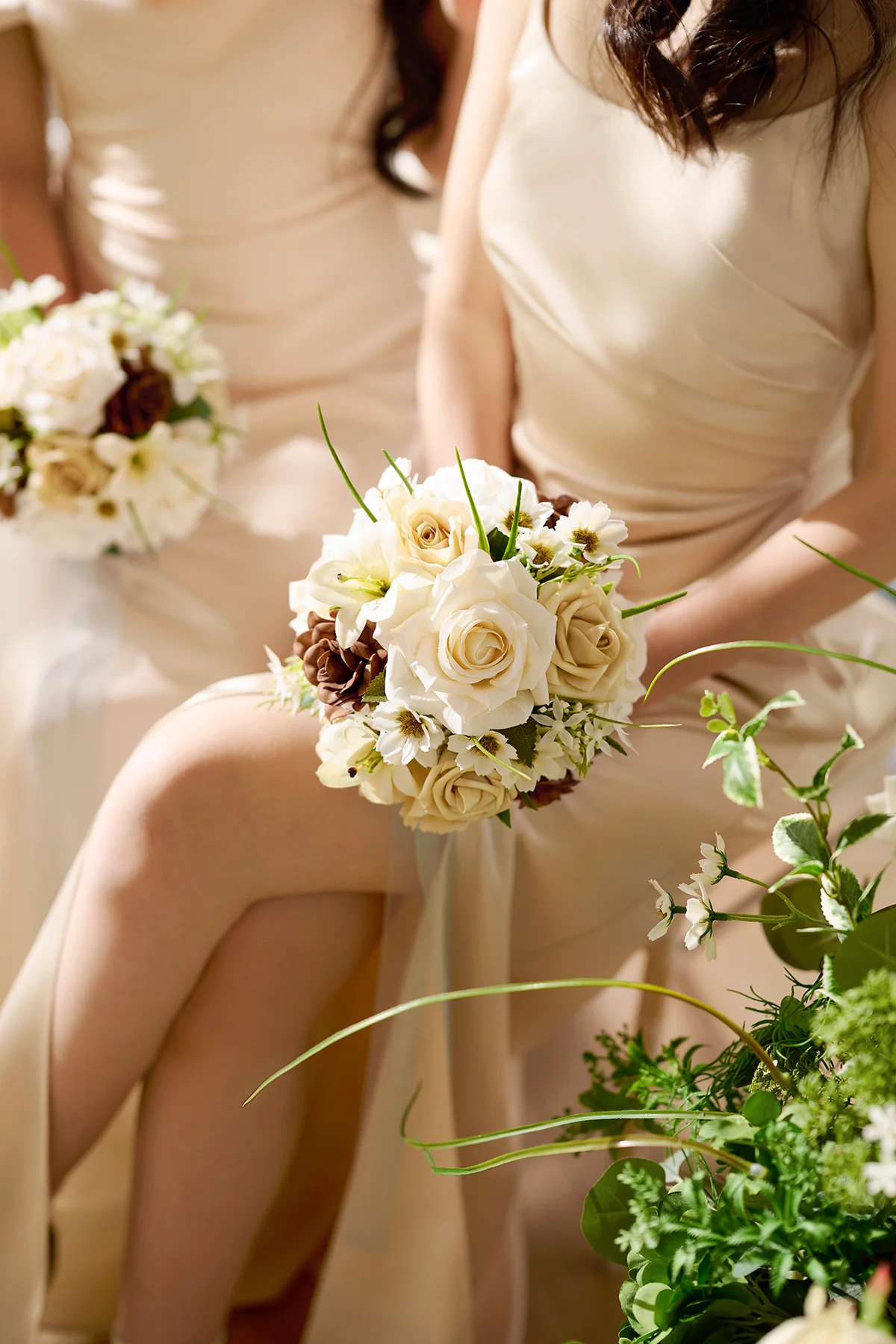 Bridesmaid Bouquet in Earth Brown & Tawny Beige | Clearance - Image 14