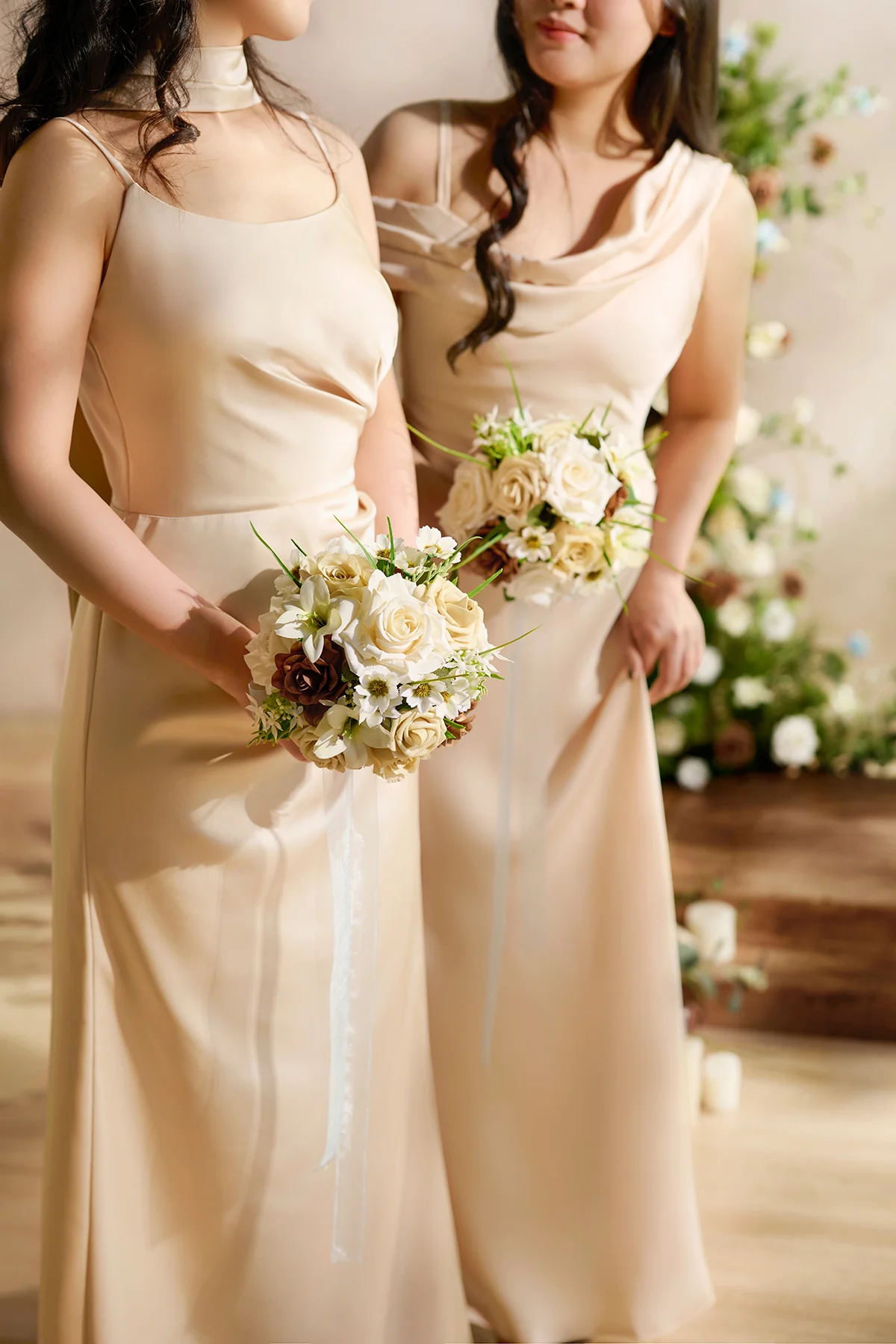 Bridesmaid Bouquet in Earth Brown & Tawny Beige | Clearance - Image 5