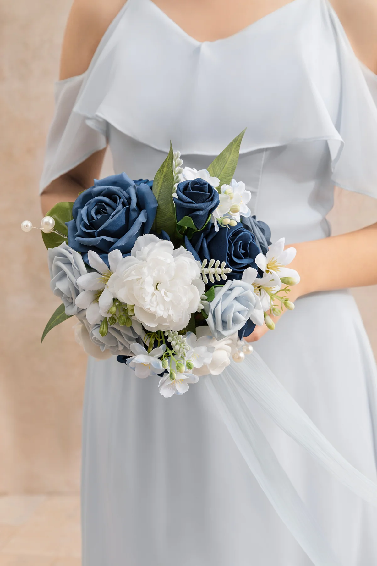 Bridesmaid Bouquet in Noble Navy Blue (Set of 1) - Image 3