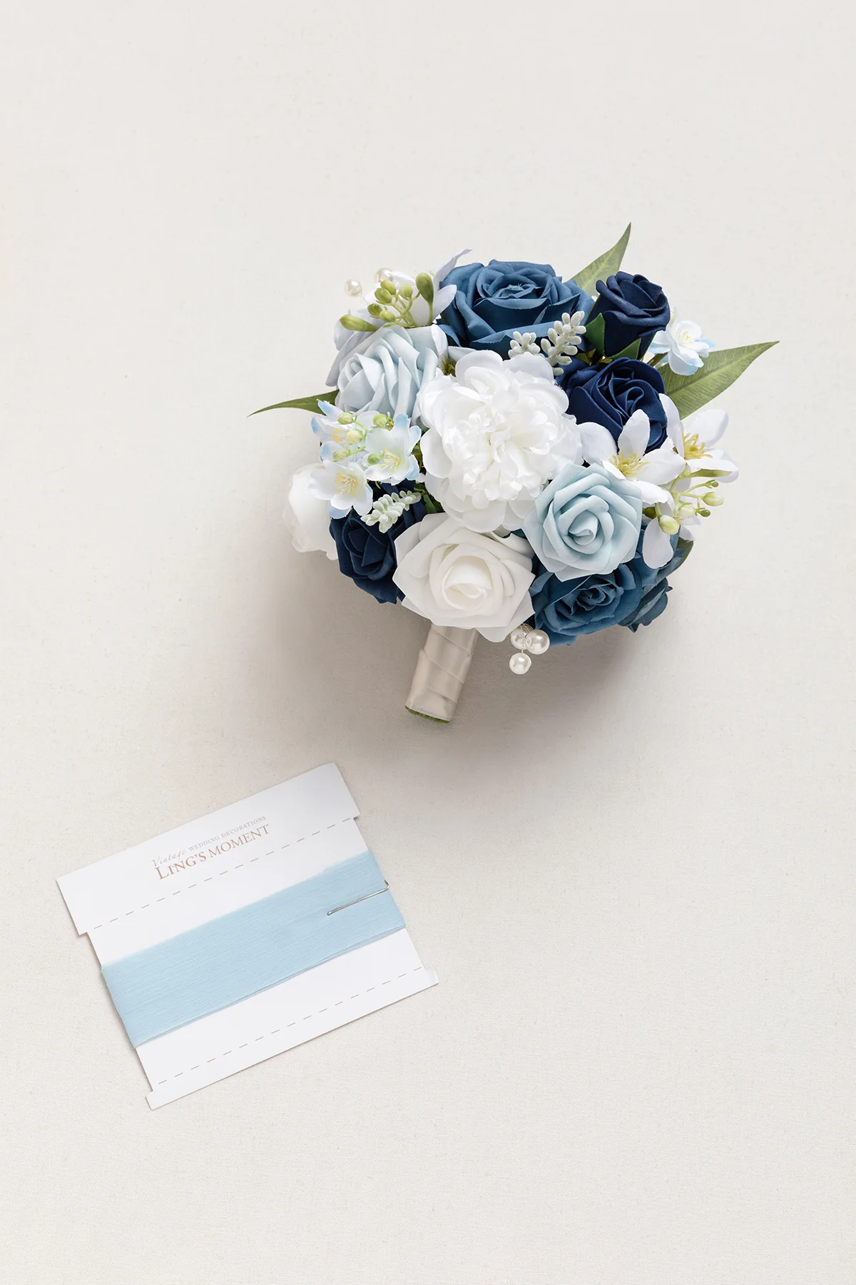 Bridesmaid Bouquet in Noble Navy Blue (Set of 1) - Image 7