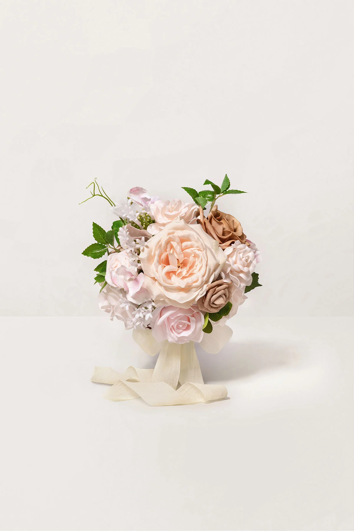 Bridesmaid Bouquet in Powder Pink & Sand Beige | Clearance