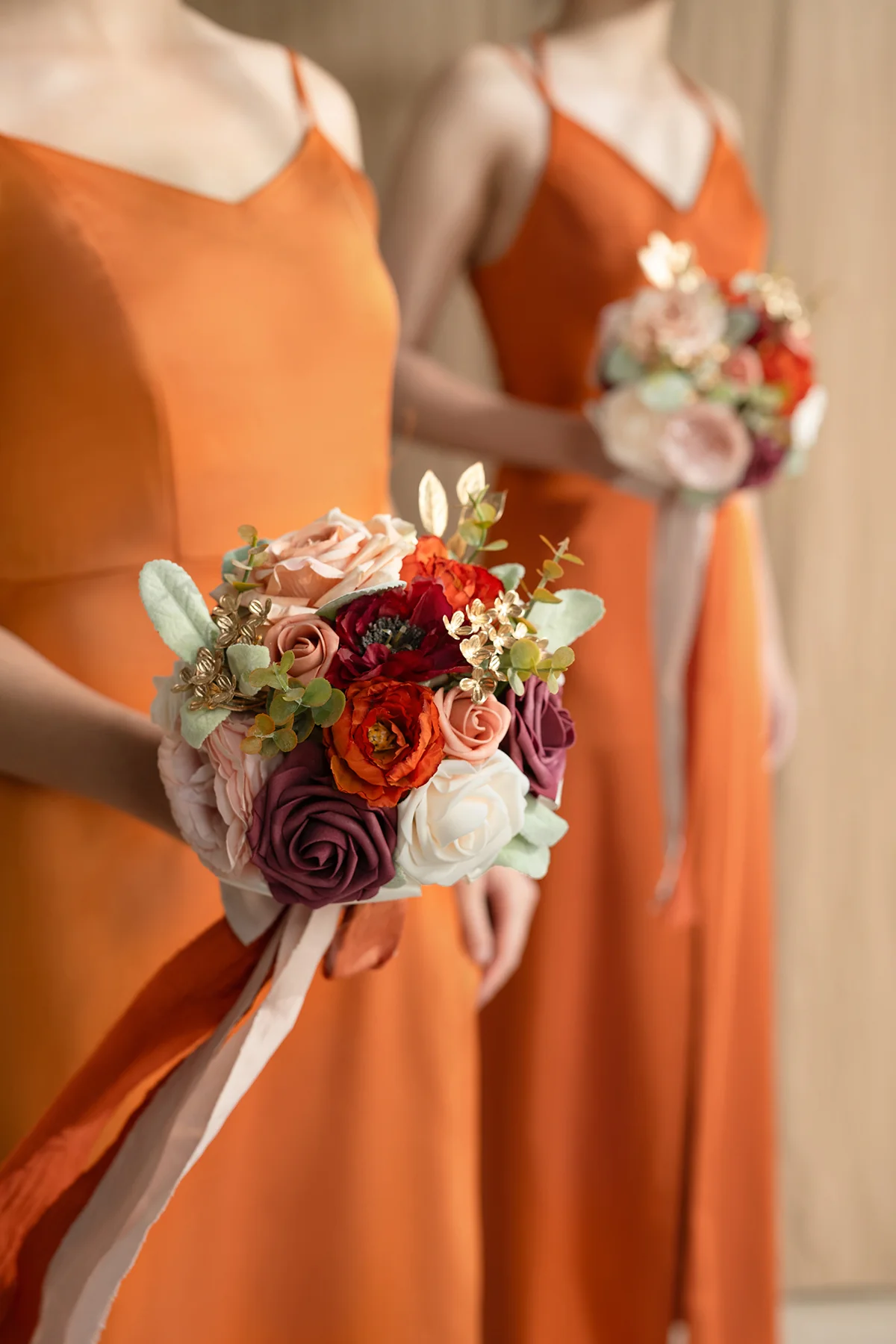 Bridesmaid Bouquet in Sunset Terracotta | Clearance - Image 2