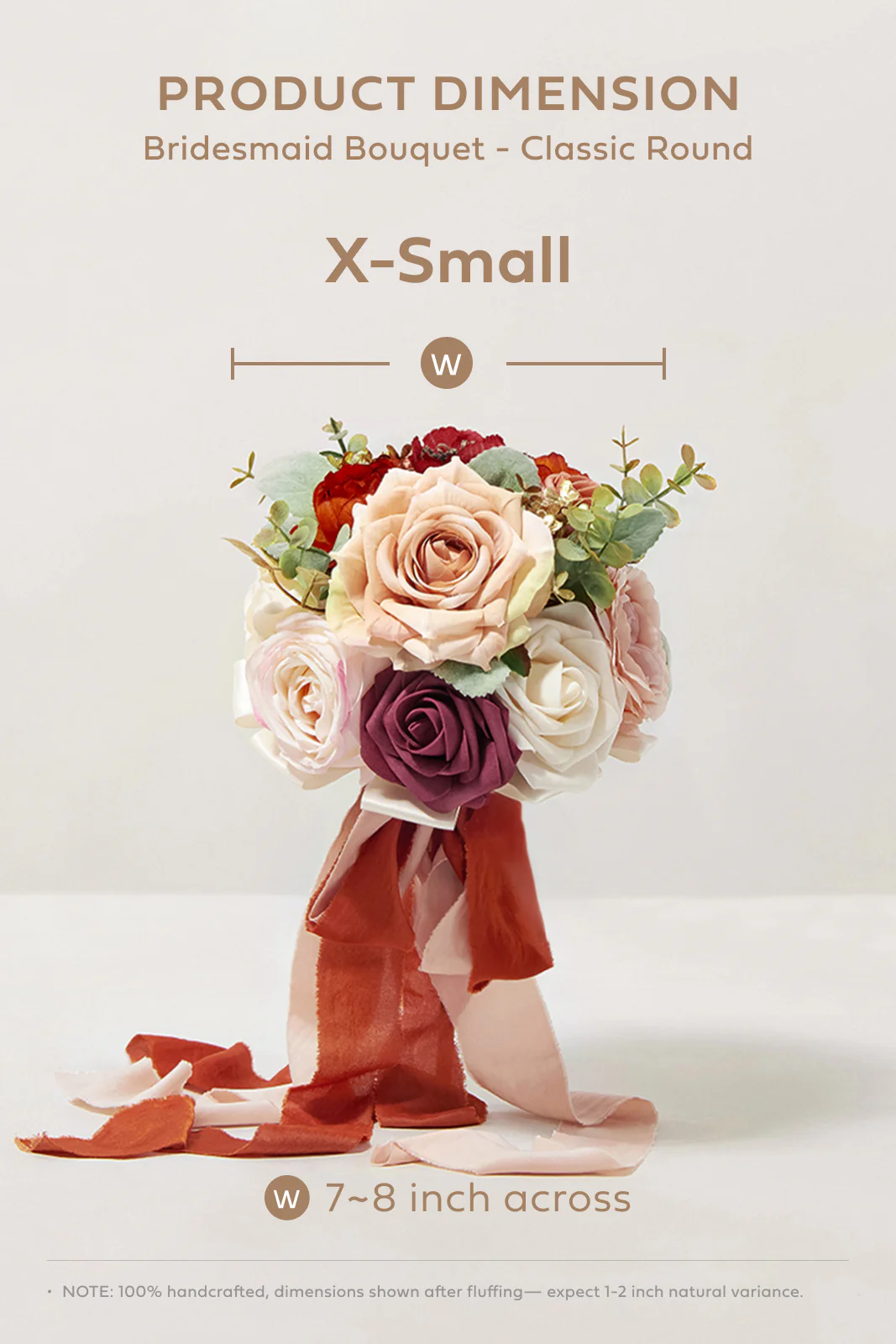 Bridesmaid Bouquet in Sunset Terracotta | Clearance - Image 5