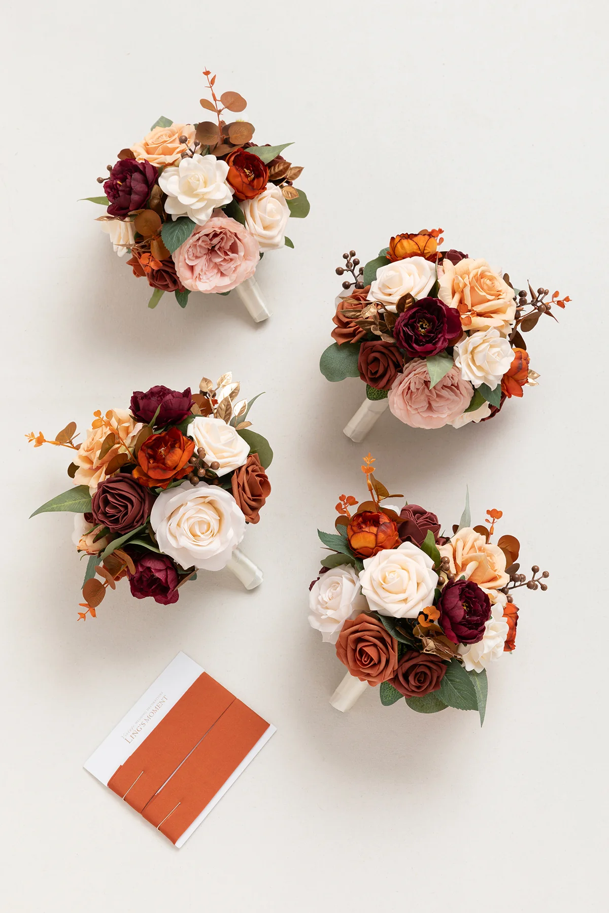 Bridesmaid Bouquet in Terracotta & Burnt Orange | Clearance - Image 9