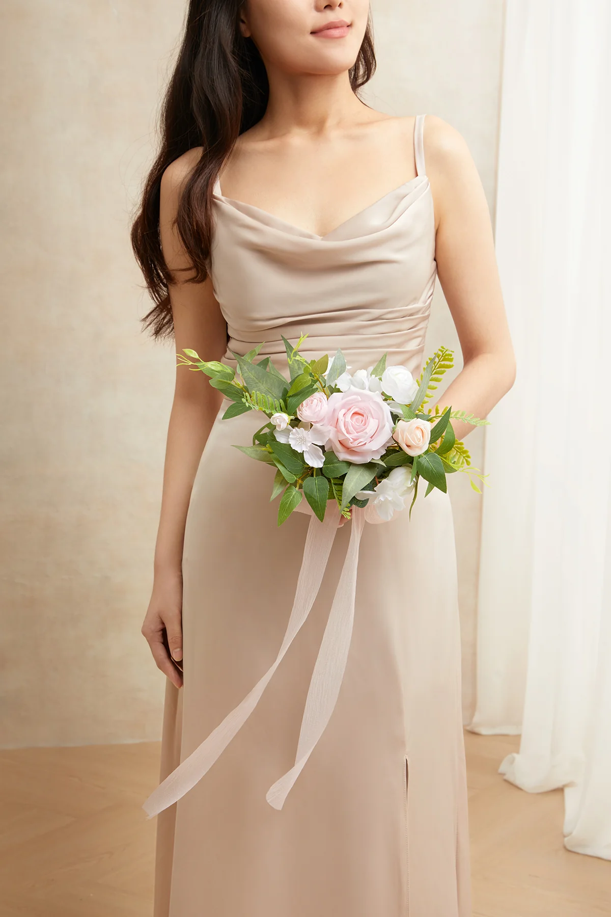 Bridesmaid Posy in Blush & Cream | Clearance - Image 2